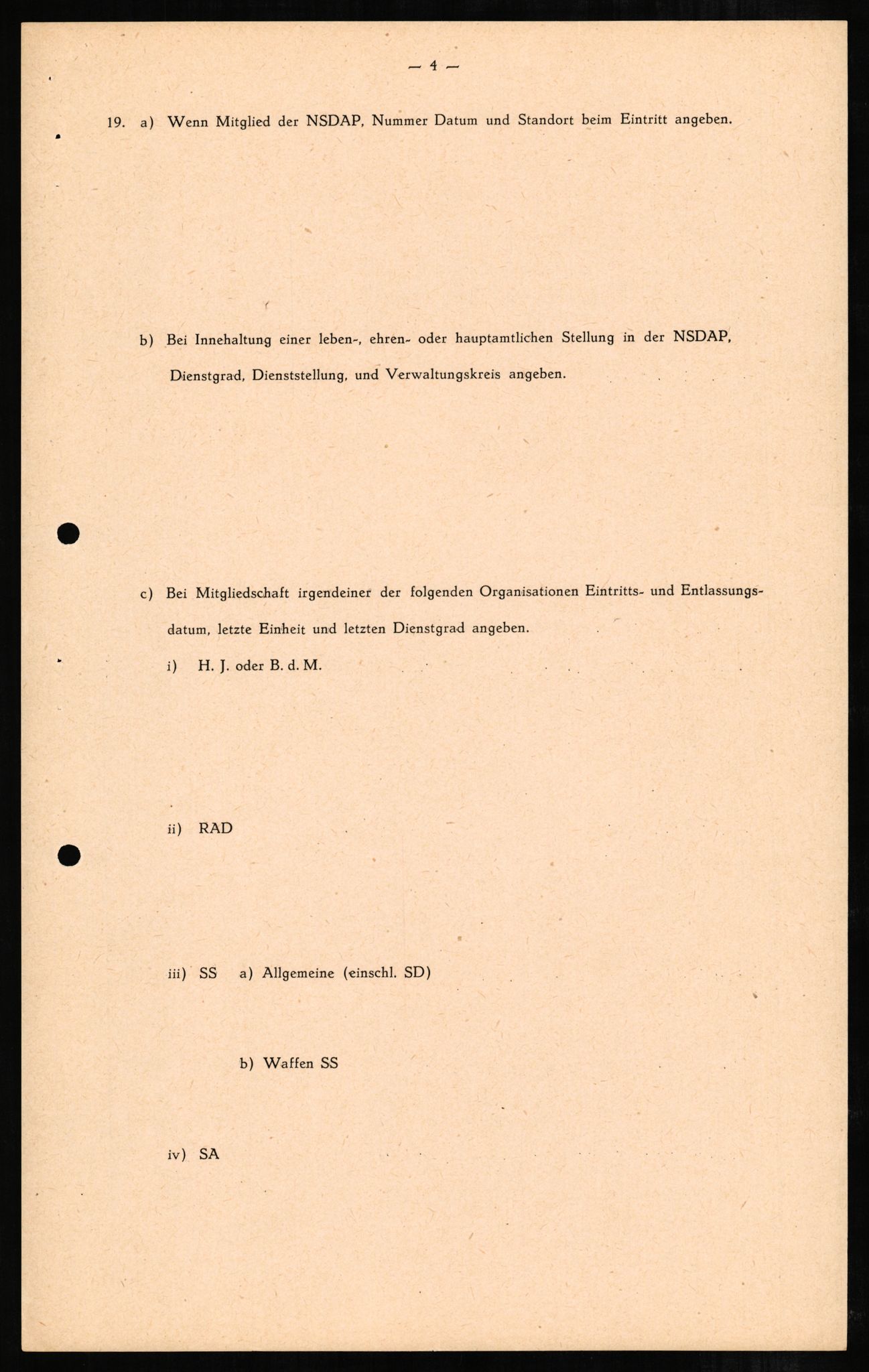 Forsvaret, Forsvarets overkommando II, AV/RA-RAFA-3915/D/Db/L0004: CI Questionaires. Tyske okkupasjonsstyrker i Norge. Tyskere., 1945-1946, s. 20