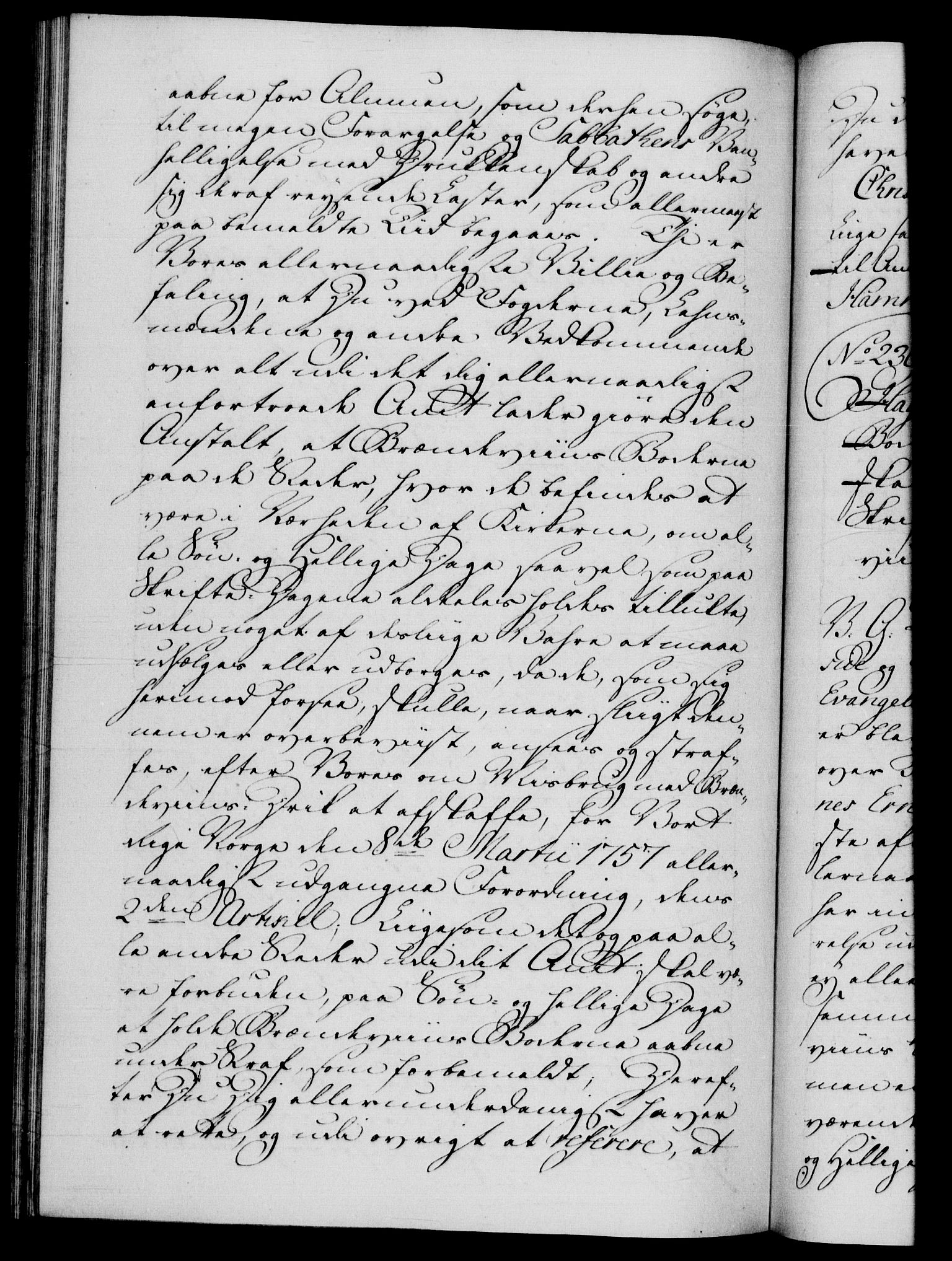 Danske Kanselli 1572-1799, AV/RA-EA-3023/F/Fc/Fca/Fcab/L0037: Norske tegnelser, 1762-1766, s. 173b