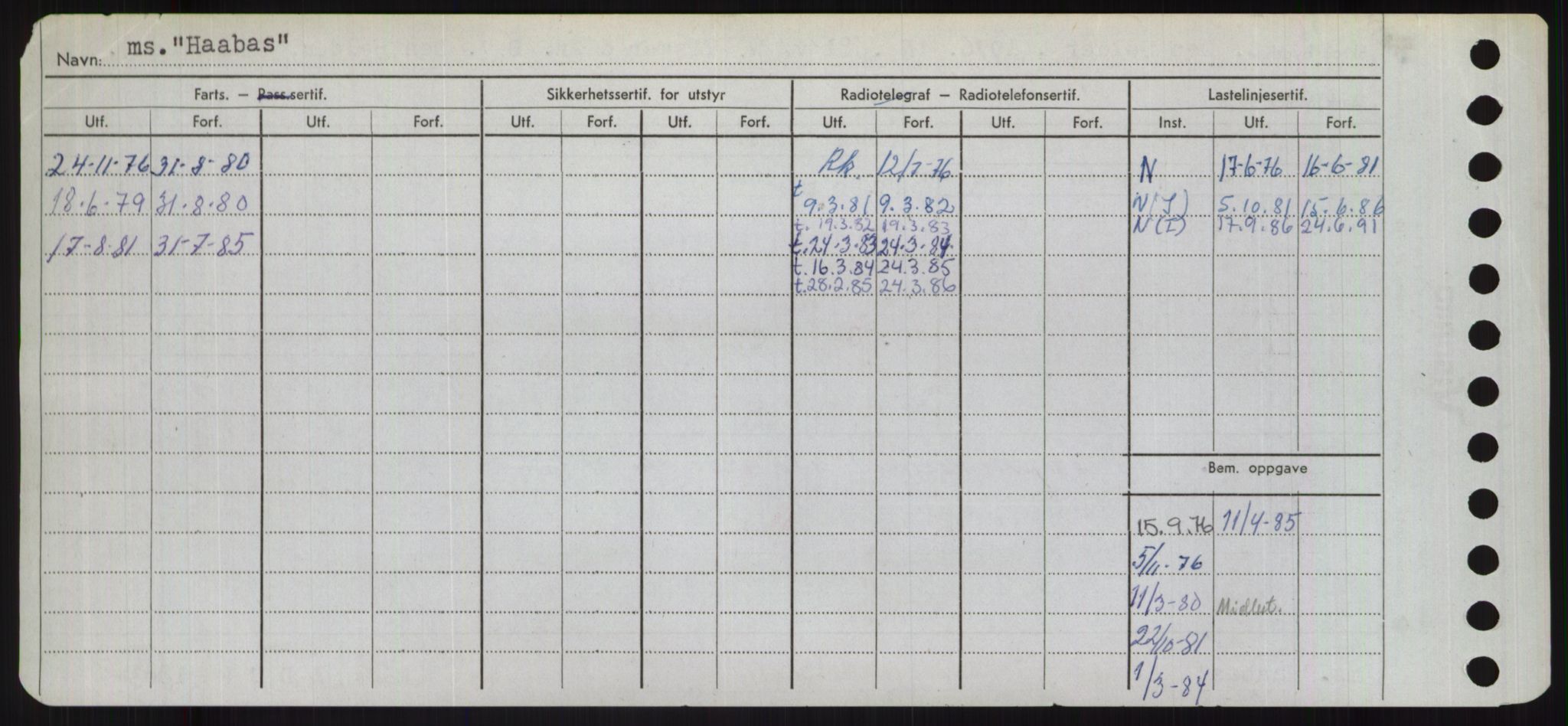 Sjøfartsdirektoratet med forløpere, Skipsmålingen, RA/S-1627/H/Ha/L0003/0001: Fartøy, Hilm-Mar / Fartøy, Hilm-Kol, s. 220