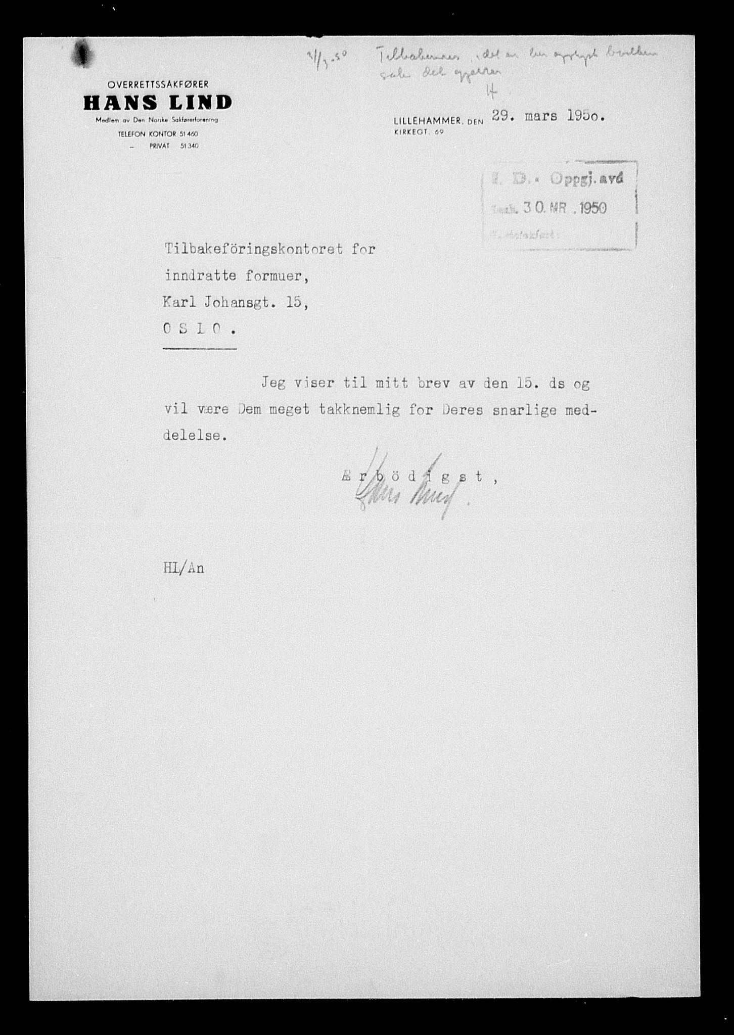 Justisdepartementet, Tilbakeføringskontoret for inndratte formuer, AV/RA-S-1564/H/Hc/Hcc/L0949: --, 1945-1947, s. 459