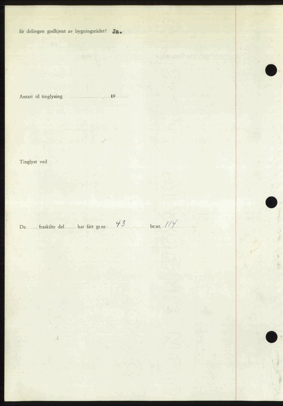 Romsdal sorenskriveri, AV/SAT-A-4149/1/2/2C: Pantebok nr. A29, 1949-1949, Dagboknr: 747/1949