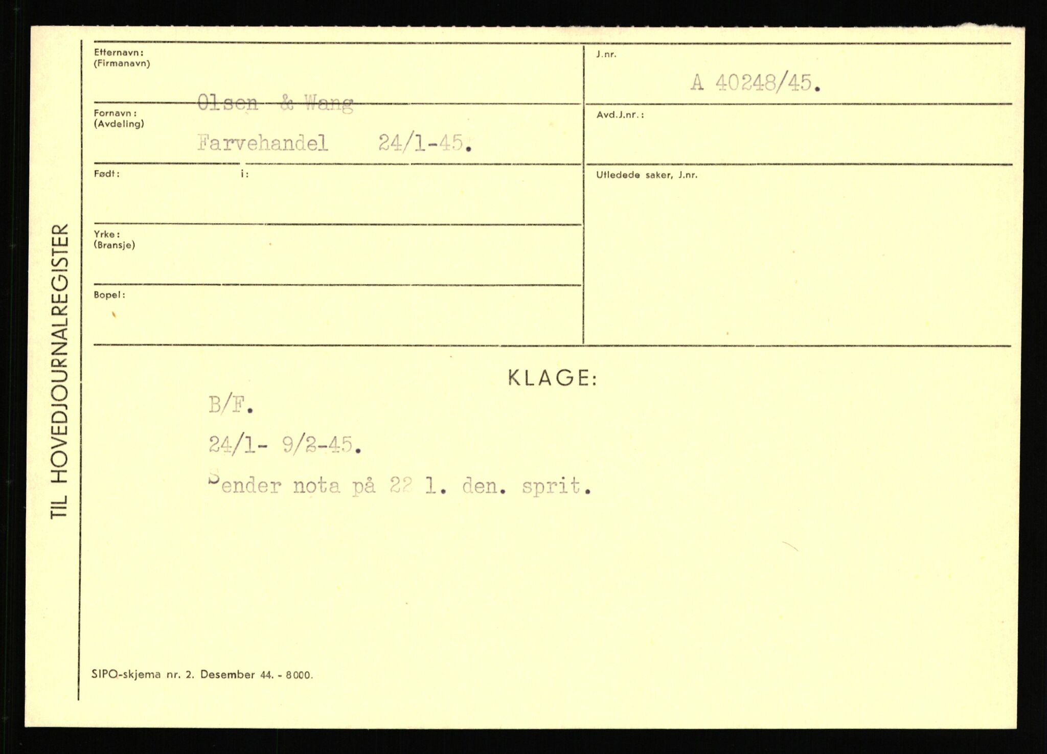 Statspolitiet - Hovedkontoret / Osloavdelingen, AV/RA-S-1329/C/Ca/L0012: Oanæs - Quistgaard	, 1943-1945, s. 356