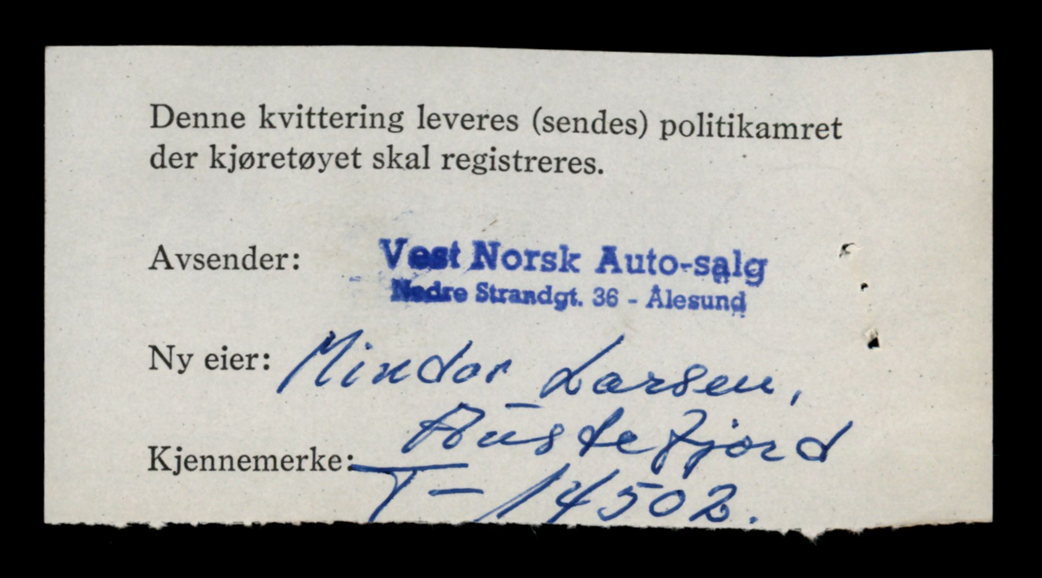 Møre og Romsdal vegkontor - Ålesund trafikkstasjon, AV/SAT-A-4099/F/Fe/L0046: Registreringskort for kjøretøy T 14445 - T 14579, 1927-1998