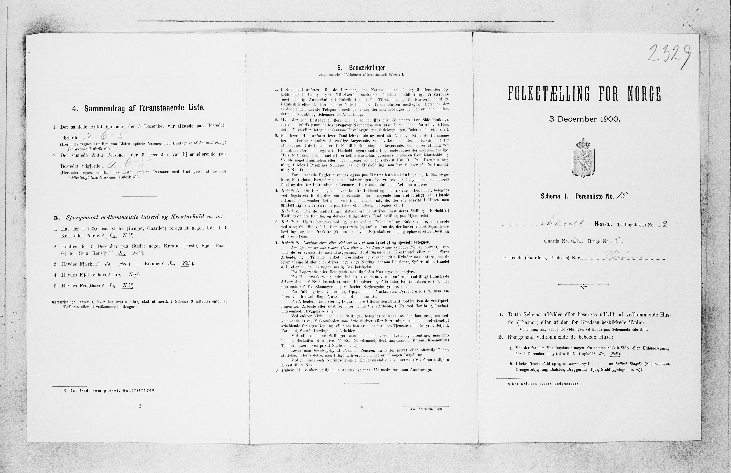 SAB, Folketelling 1900 for 1428 Askvoll herred, 1900, s. 821