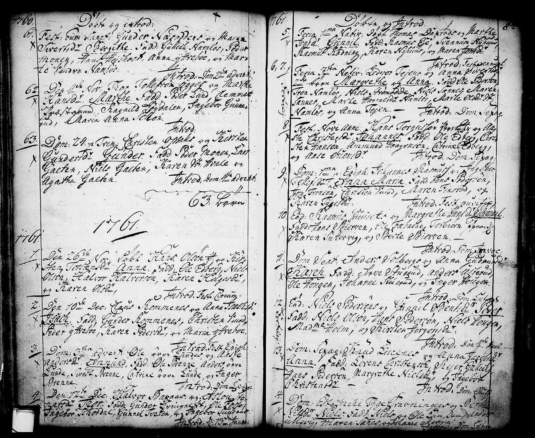 Holla kirkebøker, AV/SAKO-A-272/F/Fa/L0001: Ministerialbok nr. 1, 1717-1779, s. 84
