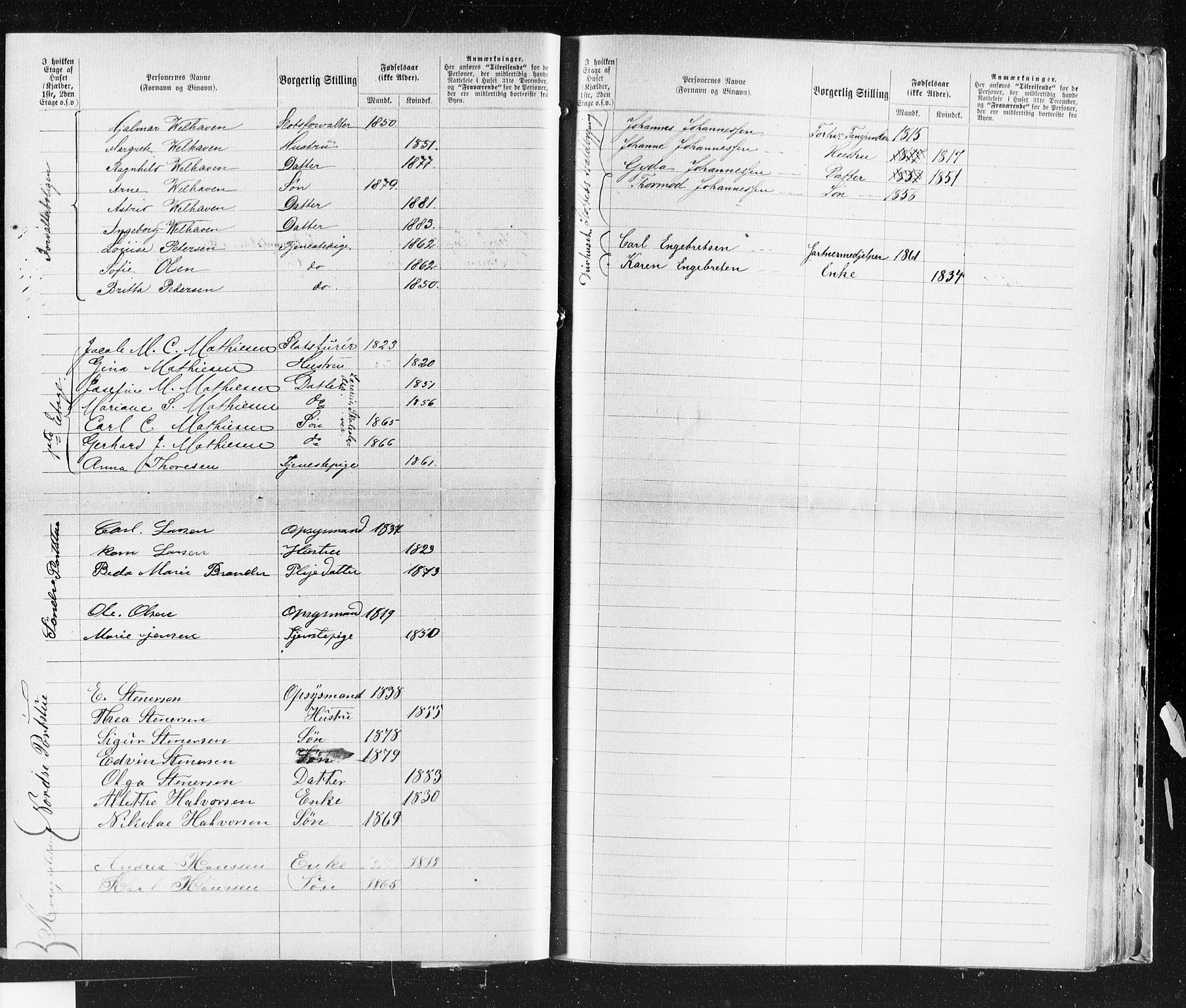 OBA, Kommunal folketelling 31.12.1883 for Kristiania kjøpstad, 1883, s. 720