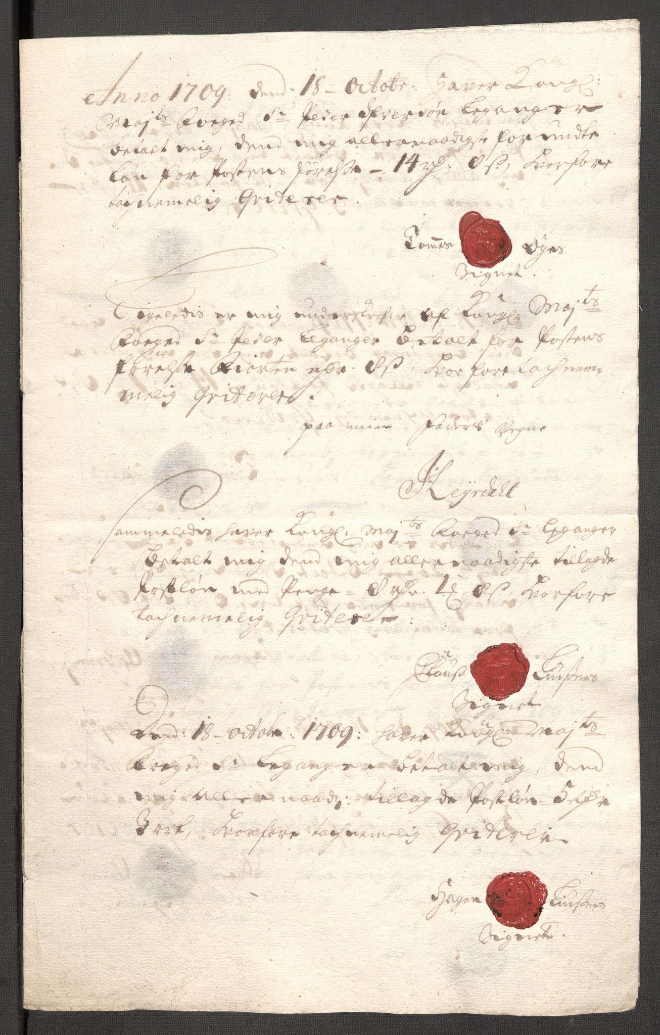 Rentekammeret inntil 1814, Reviderte regnskaper, Fogderegnskap, RA/EA-4092/R52/L3316: Fogderegnskap Sogn, 1709-1710, s. 171