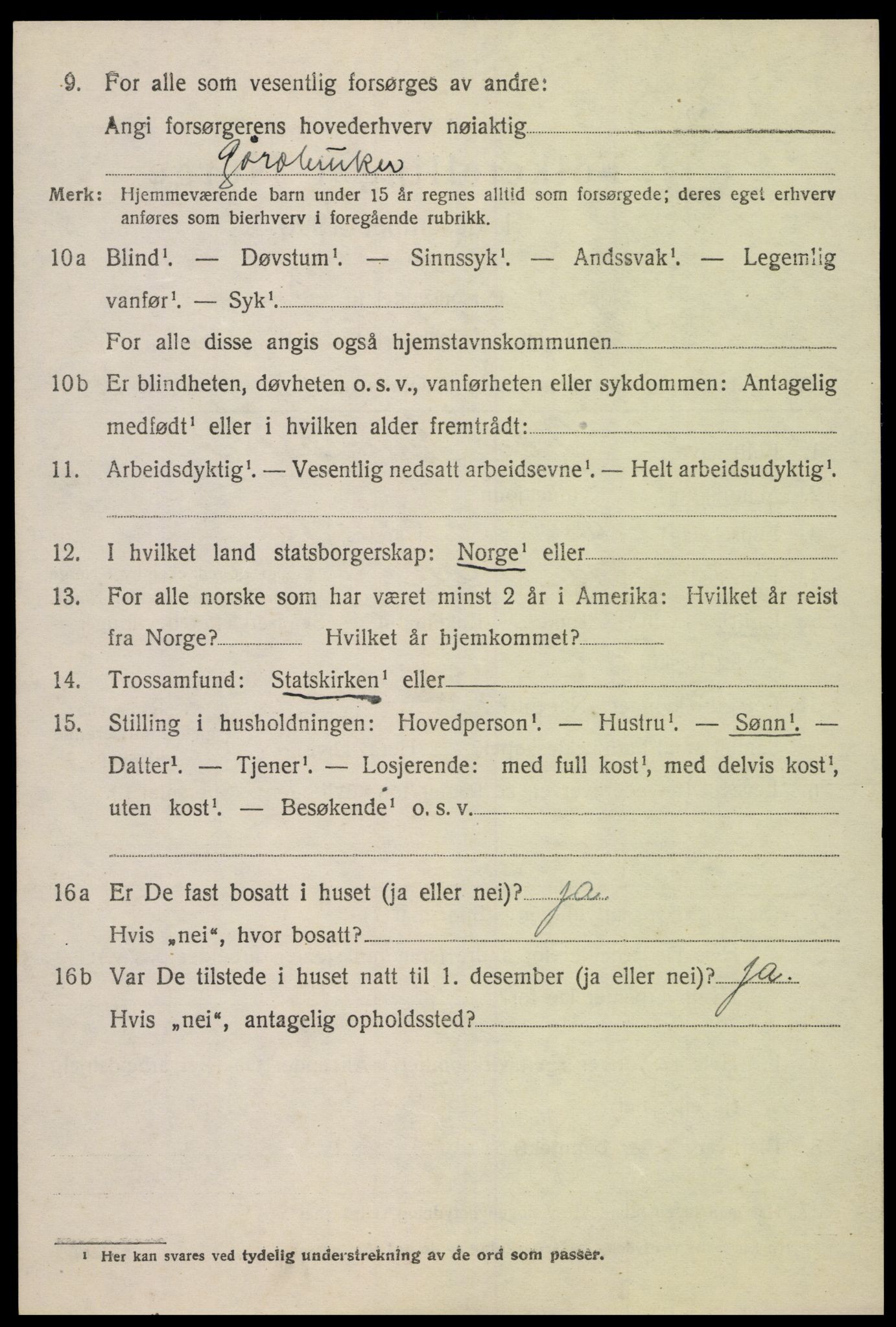 SAK, Folketelling 1920 for 1017 Greipstad herred, 1920, s. 1519