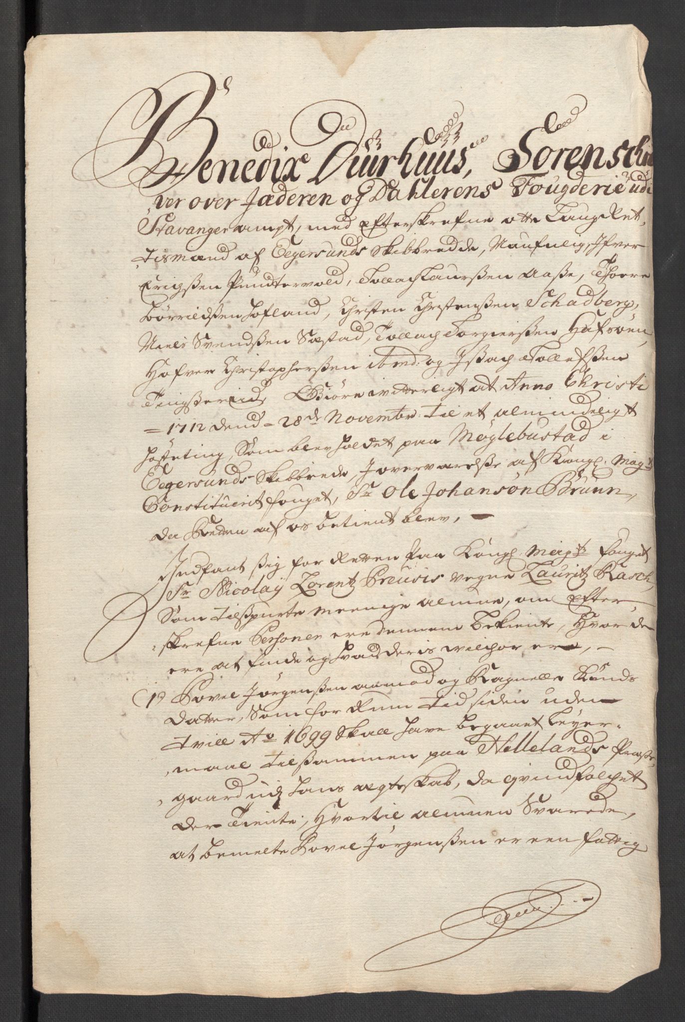 Rentekammeret inntil 1814, Reviderte regnskaper, Fogderegnskap, AV/RA-EA-4092/R46/L2730: Fogderegnskap Jæren og Dalane, 1699, s. 300