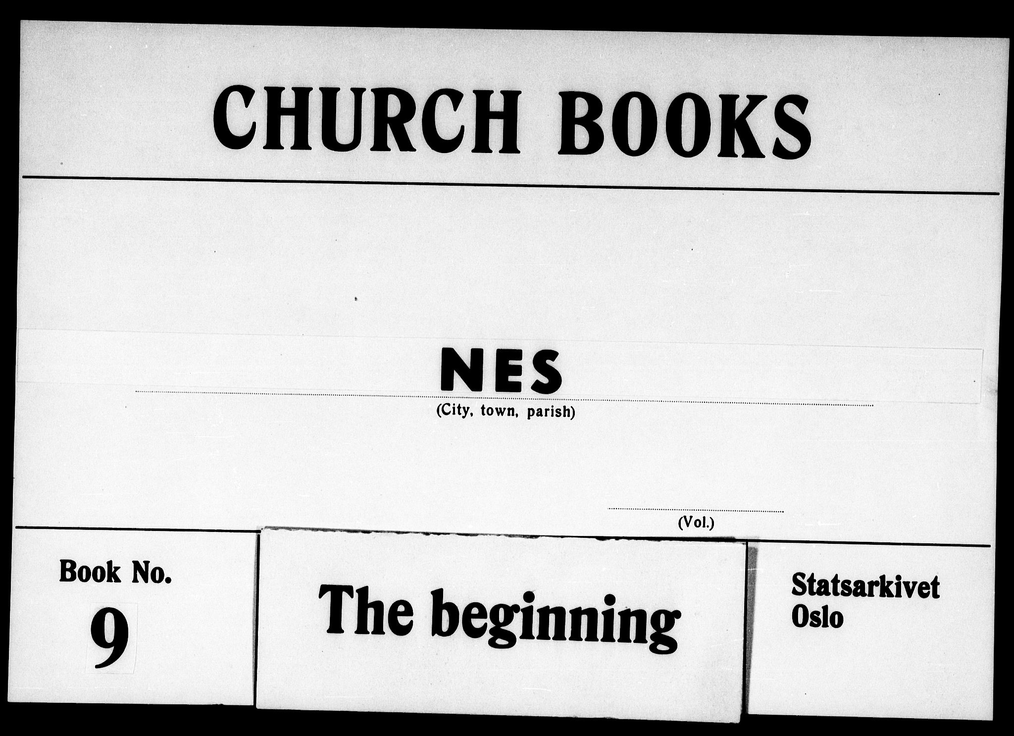 Nes kirkebøker, SAKO/A-236/G/Ga/L0001: Klokkerbok nr. I 1, 1843-1872