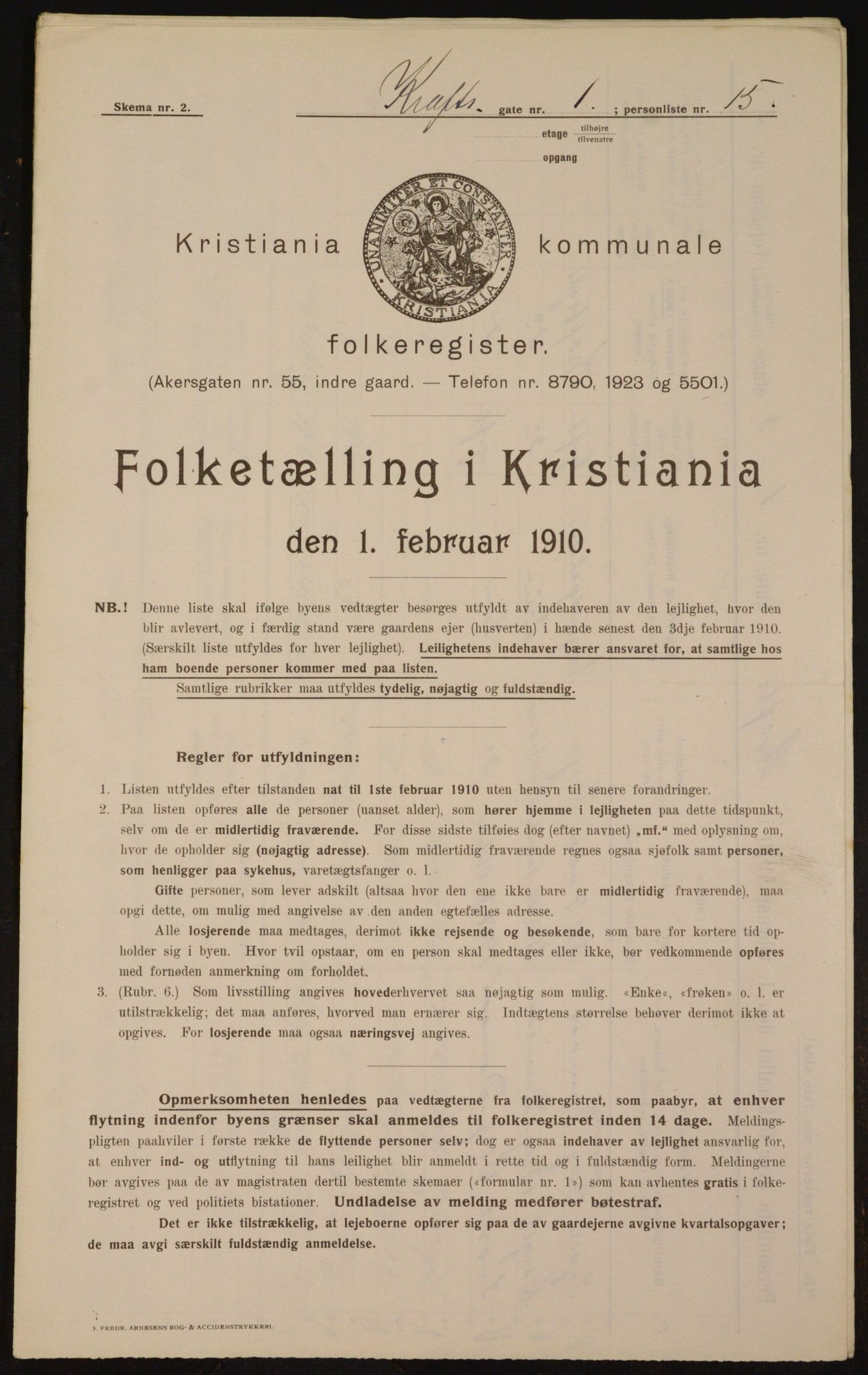 OBA, Kommunal folketelling 1.2.1910 for Kristiania, 1910, s. 52318