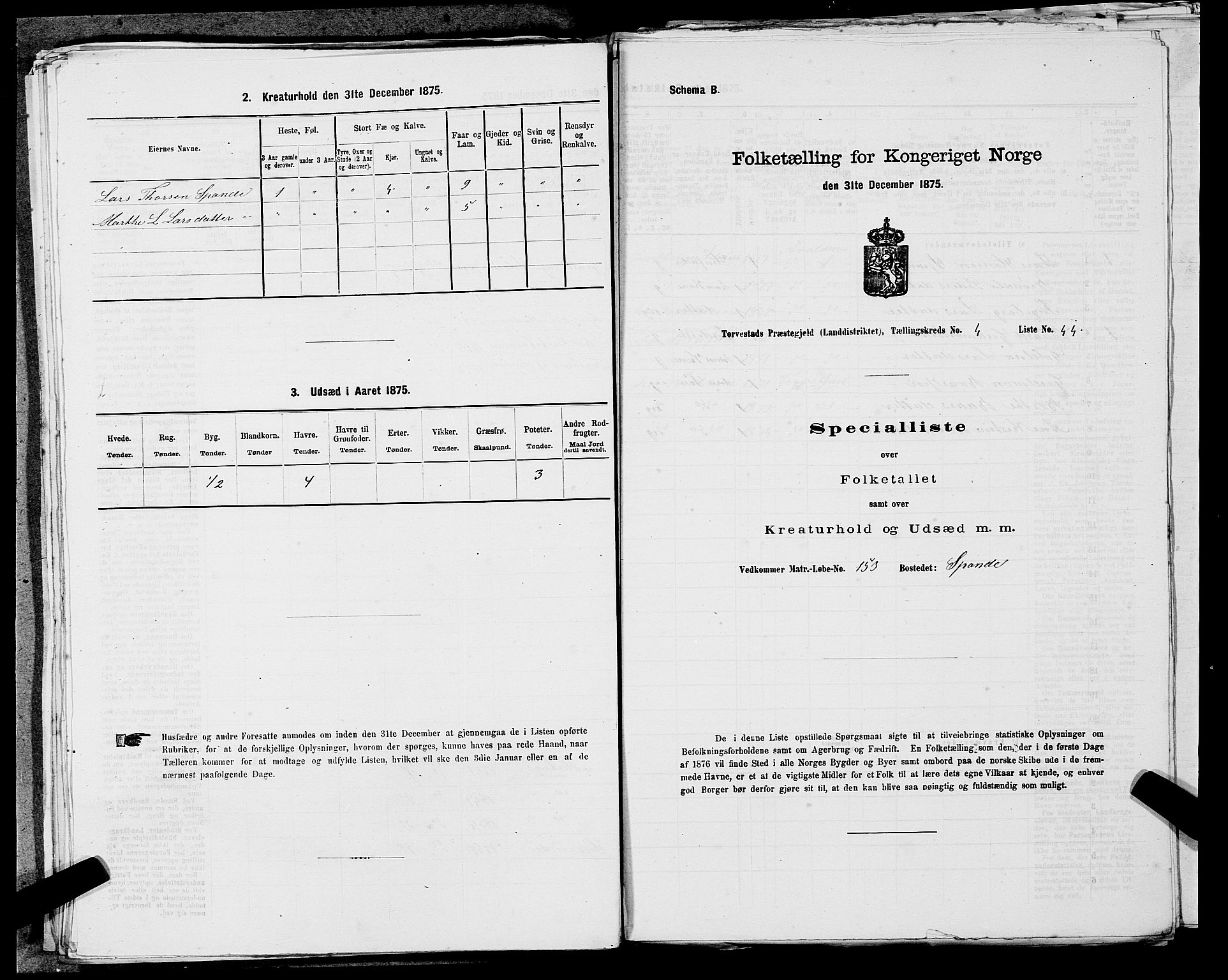 SAST, Folketelling 1875 for 1152L Torvastad prestegjeld, Torvastad sokn, Skåre sokn og Utsira sokn, 1875, s. 625