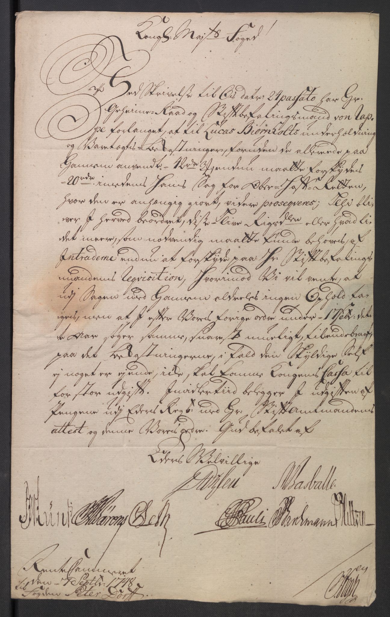 Rentekammeret inntil 1814, Reviderte regnskaper, Fogderegnskap, AV/RA-EA-4092/R18/L1346: Fogderegnskap Hadeland, Toten og Valdres, 1747-1748, s. 515