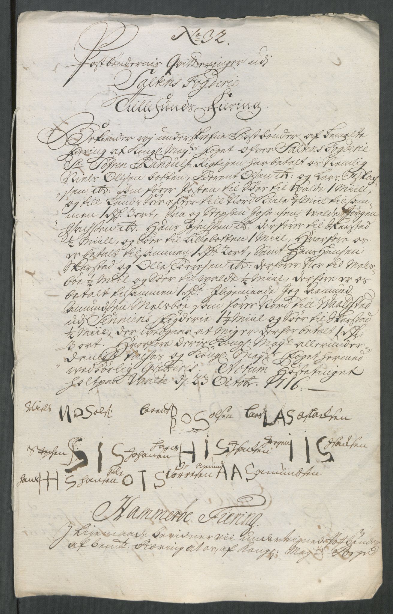 Rentekammeret inntil 1814, Reviderte regnskaper, Fogderegnskap, AV/RA-EA-4092/R66/L4586: Fogderegnskap Salten, 1716, s. 279