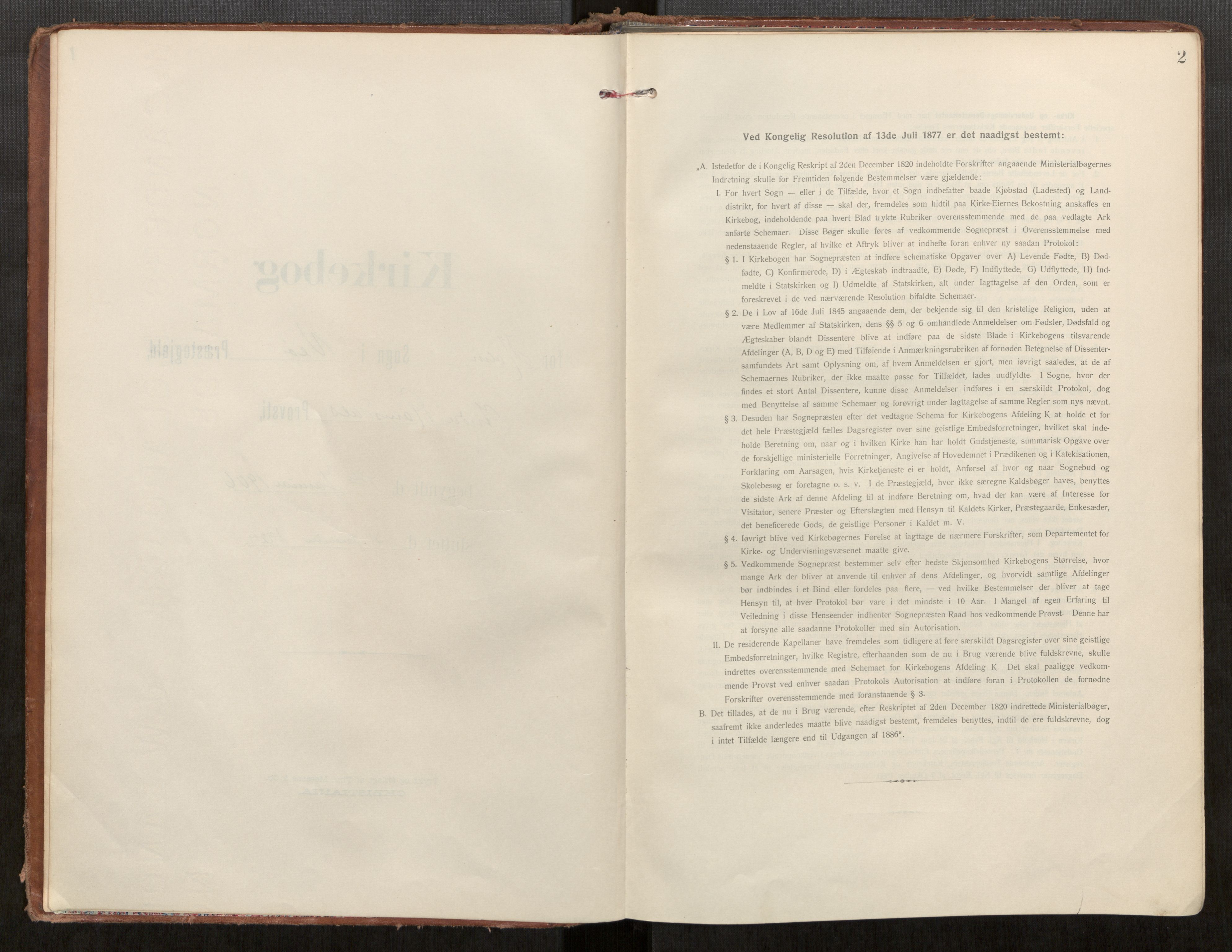 Ministerialprotokoller, klokkerbøker og fødselsregistre - Møre og Romsdal, AV/SAT-A-1454/549/L0618: Ministerialbok nr. 549A01, 1906-1927, s. 2