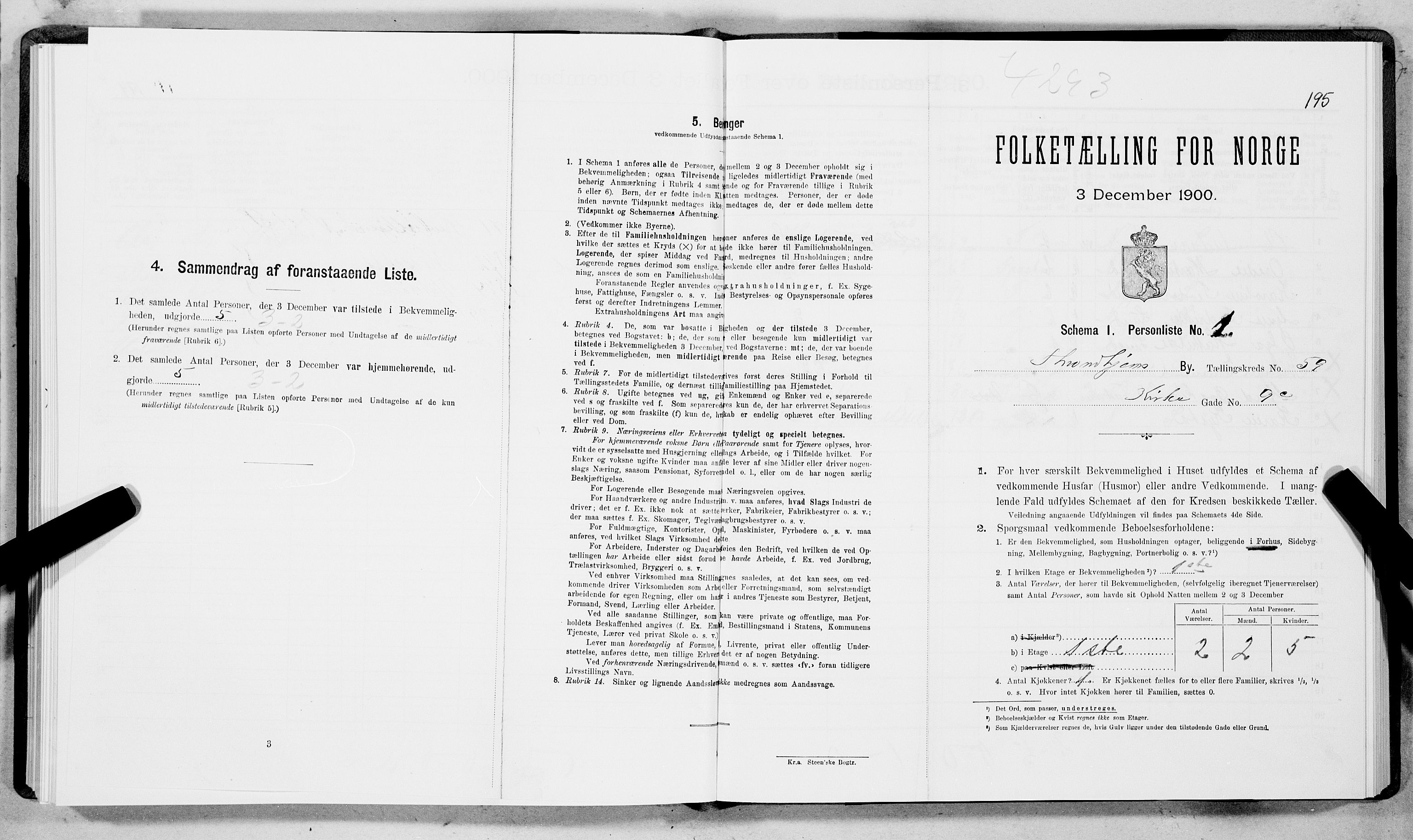 SAT, Folketelling 1900 for 1601 Trondheim kjøpstad, 1900, s. 10090