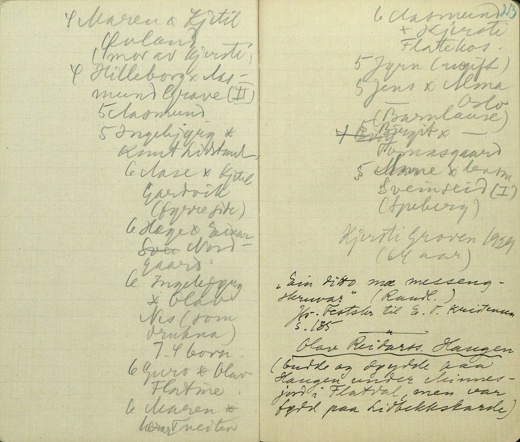 Rikard Berge, TEMU/TGM-A-1003/F/L0017/0017: 551-599 / 567 Skrivebok merka R. Berge, 1929-1930, s. 22-23