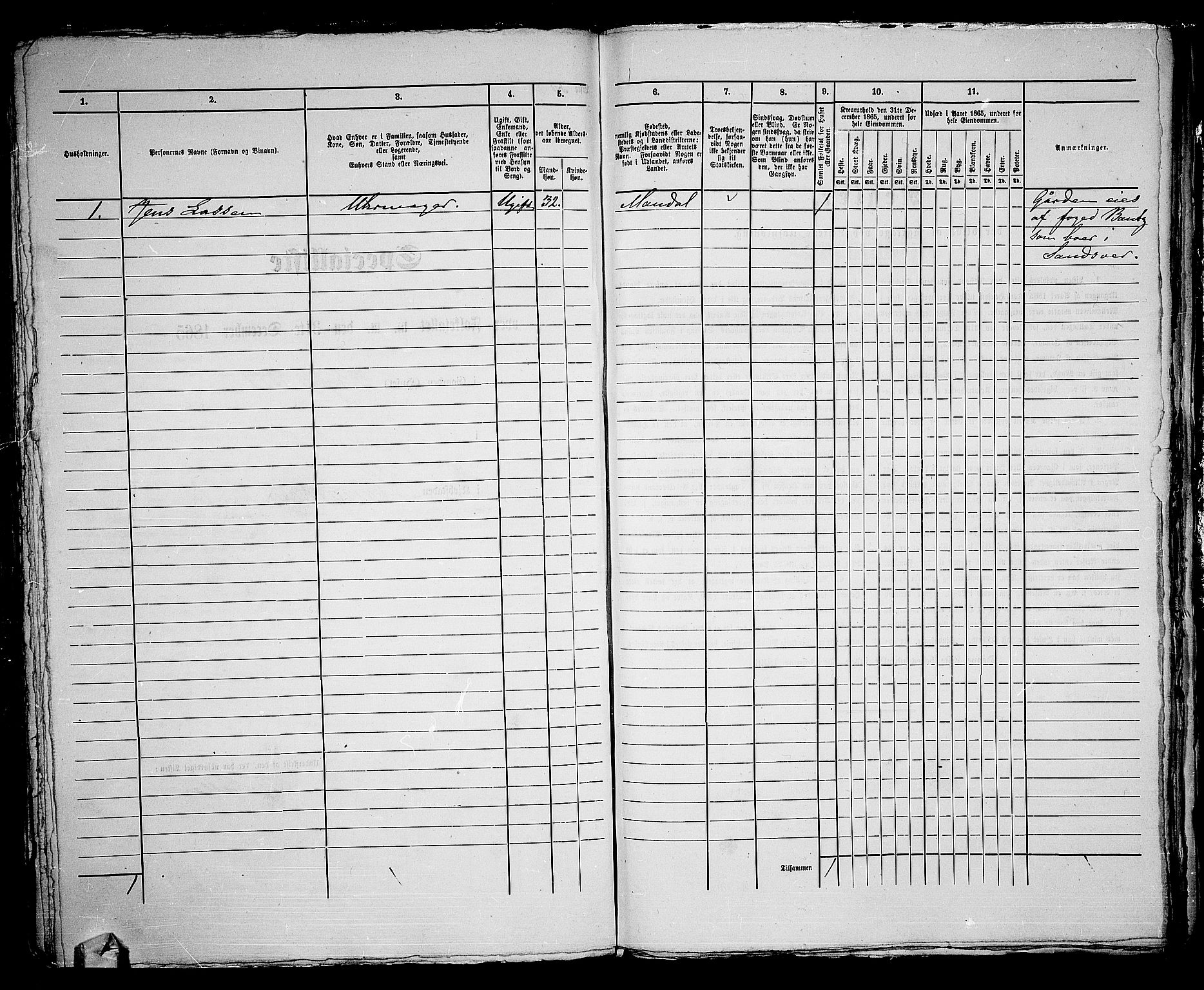 RA, Folketelling 1865 for 0604B Kongsberg prestegjeld, Kongsberg kjøpstad, 1865, s. 956