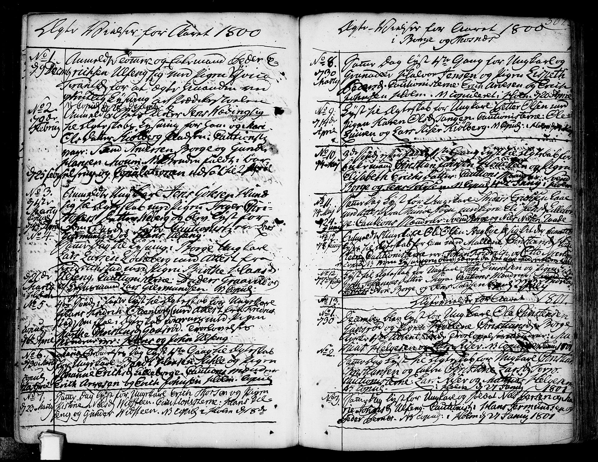 Borge prestekontor Kirkebøker, SAO/A-10903/F/Fa/L0002: Ministerialbok nr. I 2, 1791-1817, s. 307