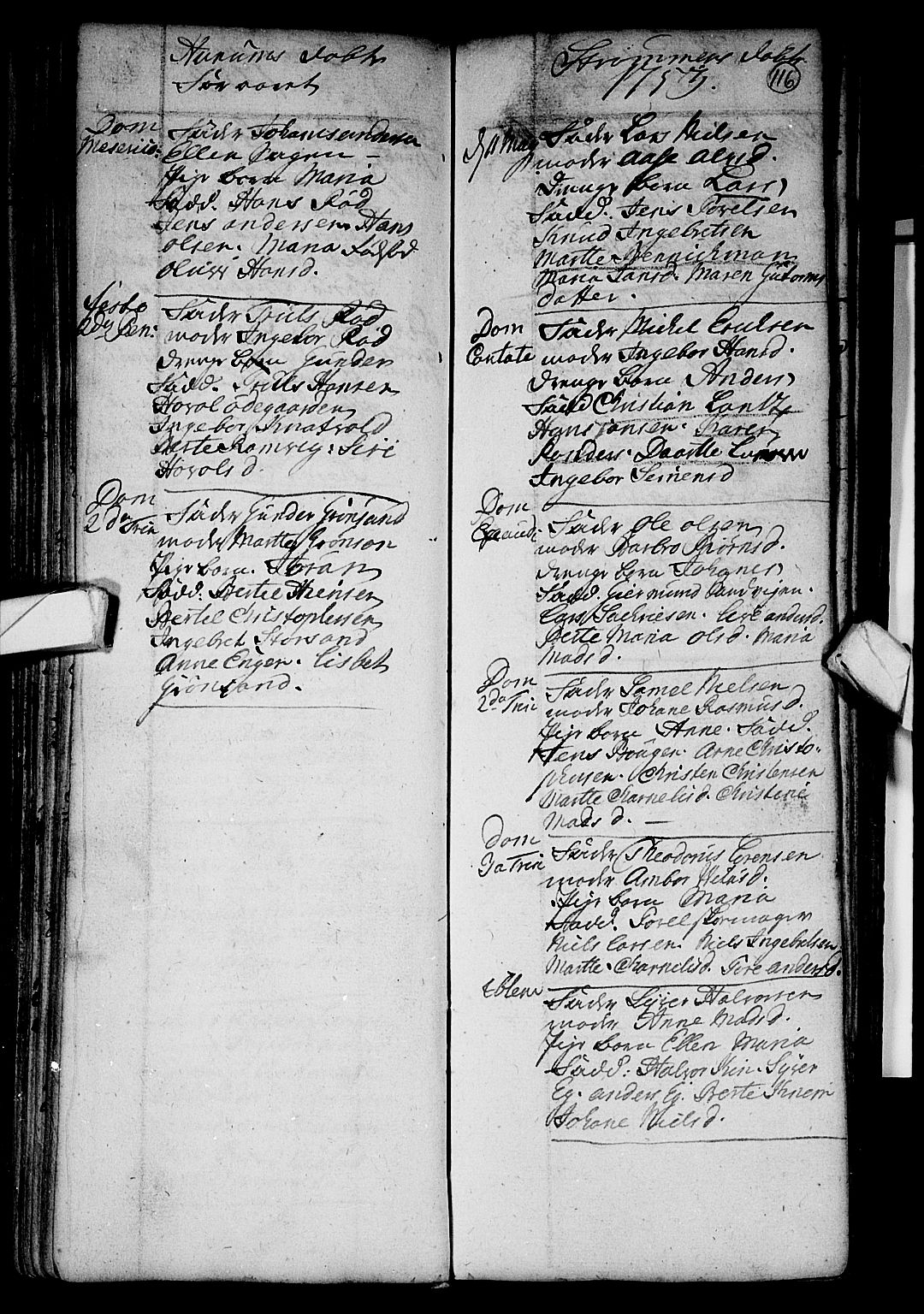 Hurum kirkebøker, SAKO/A-229/F/Fa/L0002: Ministerialbok nr. 2, 1733-1757, s. 116