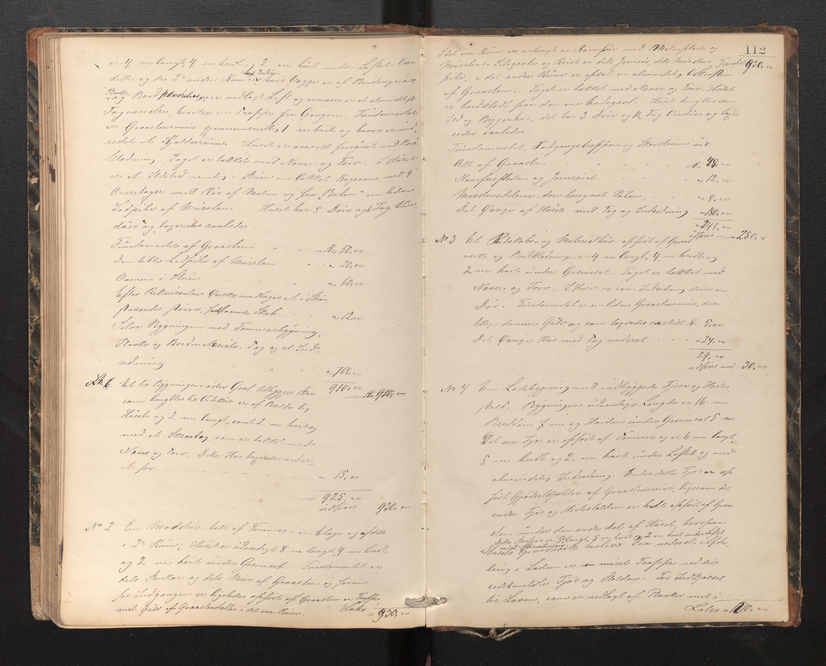 Lensmannen i Hornindal, AV/SAB-A-28201/0012/L0002: Branntakstprotokoll, 1871-1886, s. 111b-112a