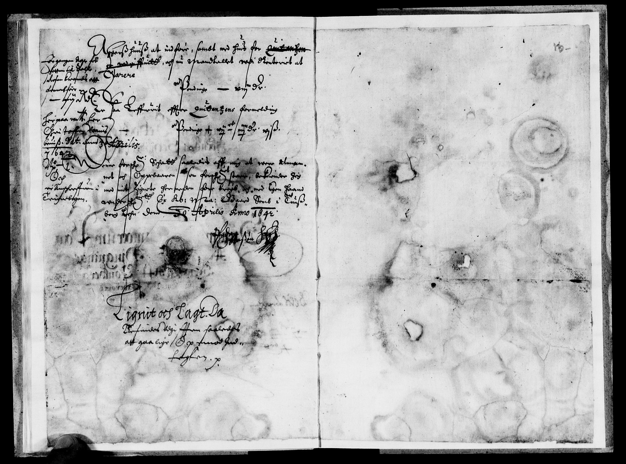 Rentekammeret inntil 1814, Reviderte regnskaper, Lensregnskaper, AV/RA-EA-5023/R/Rb/Rbo/L0023: Tønsberg len, 1641-1643