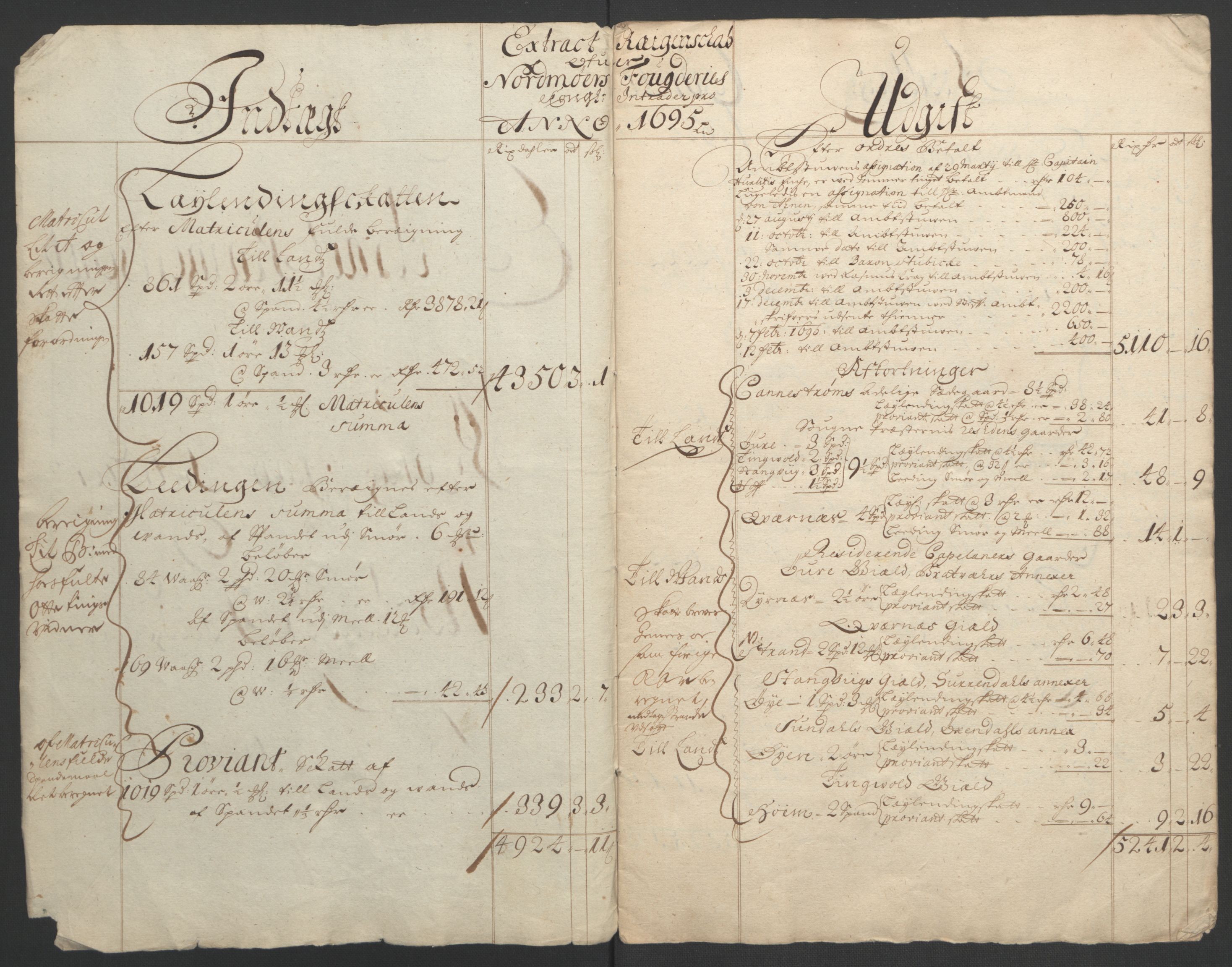 Rentekammeret inntil 1814, Reviderte regnskaper, Fogderegnskap, RA/EA-4092/R56/L3736: Fogderegnskap Nordmøre, 1694-1696, s. 183