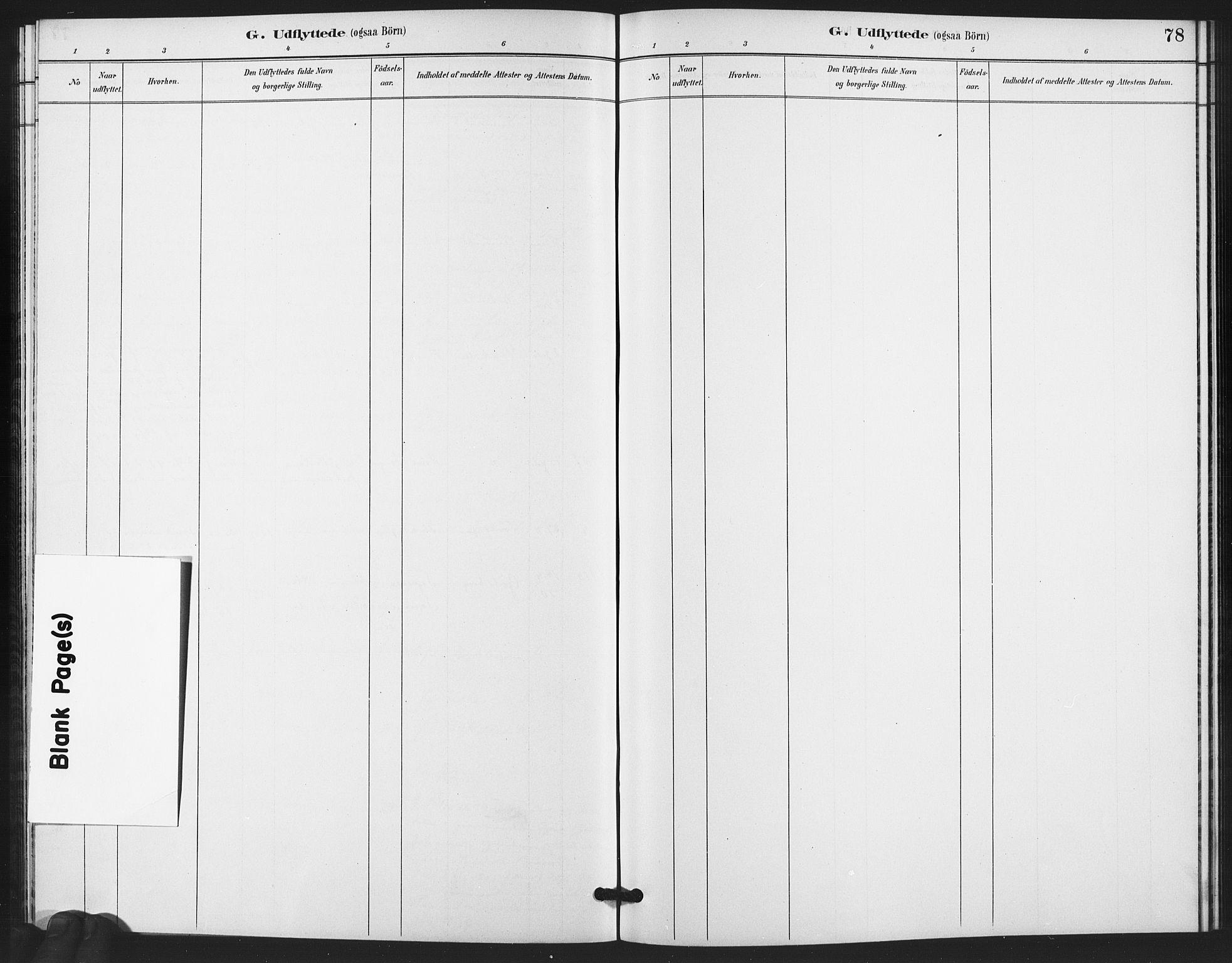 Trefoldighet prestekontor Kirkebøker, SAO/A-10882/F/Fe/L0002: Ministerialbok nr. V 2, 1888-1919, s. 78