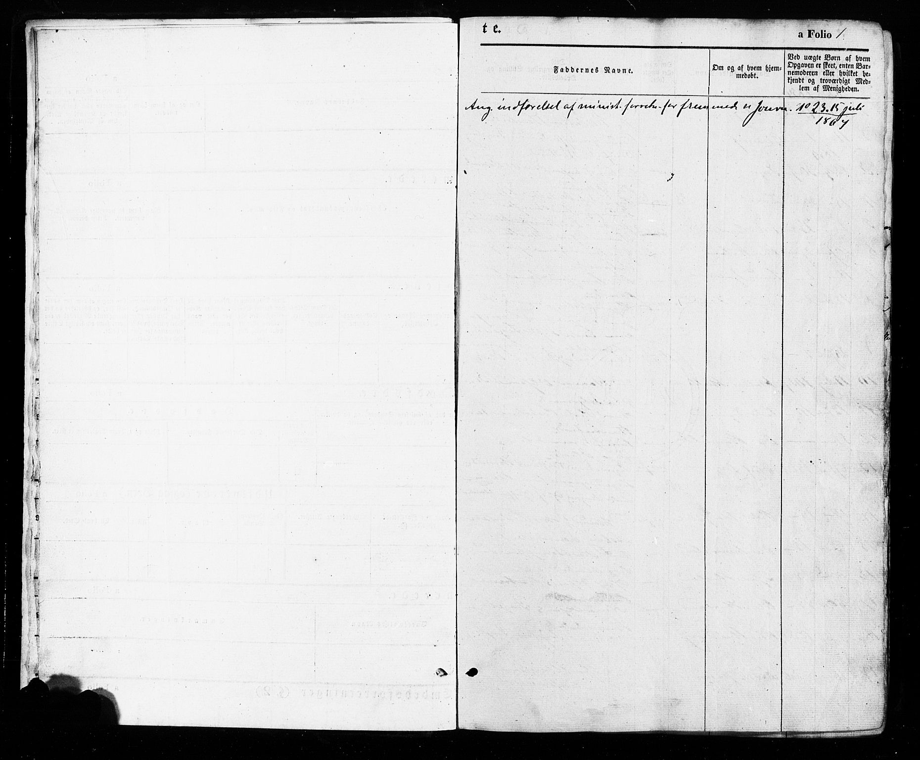 Åseral sokneprestkontor, AV/SAK-1111-0051/F/Fa/L0002: Ministerialbok nr. A 2, 1854-1884, s. 1
