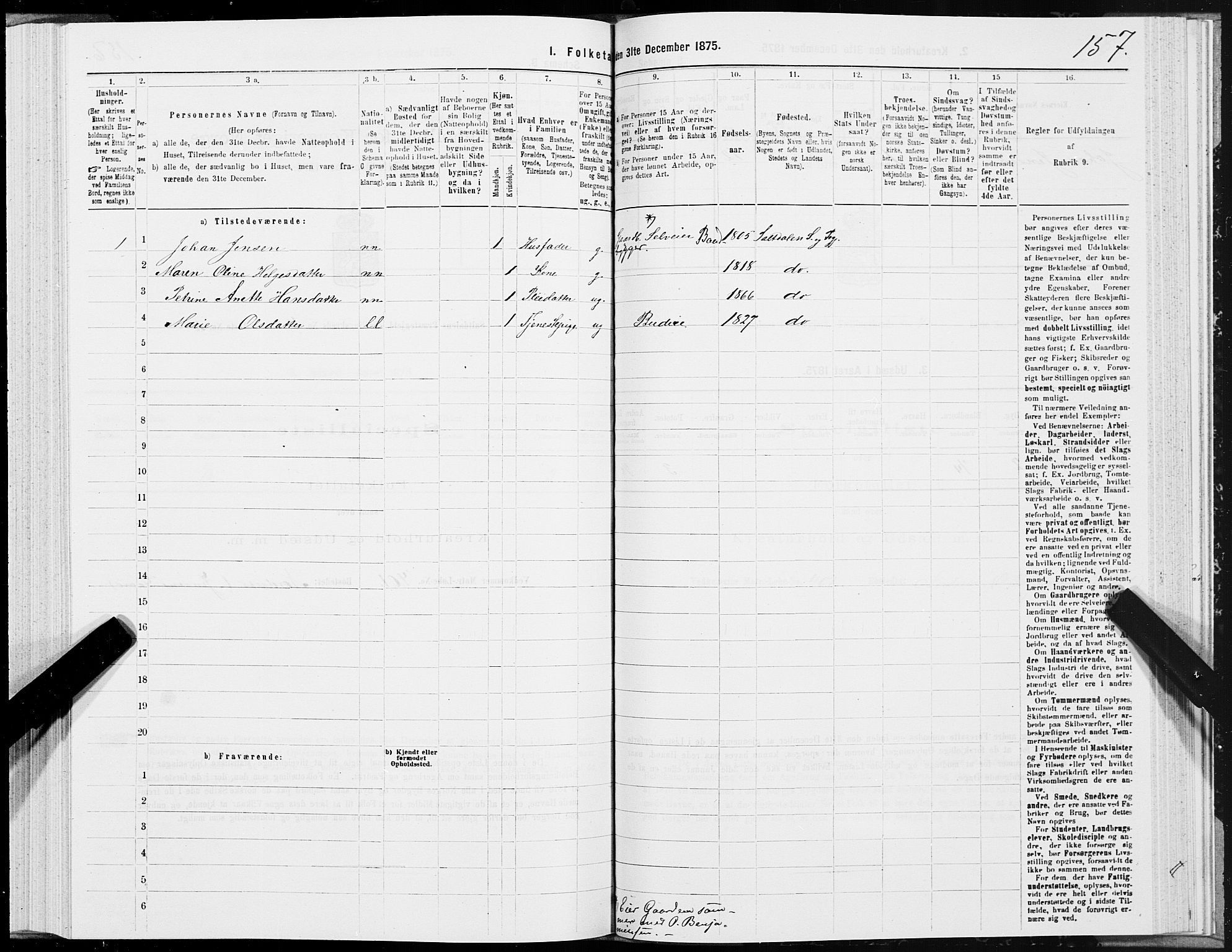 SAT, Folketelling 1875 for 1840P Saltdal prestegjeld, 1875, s. 2157