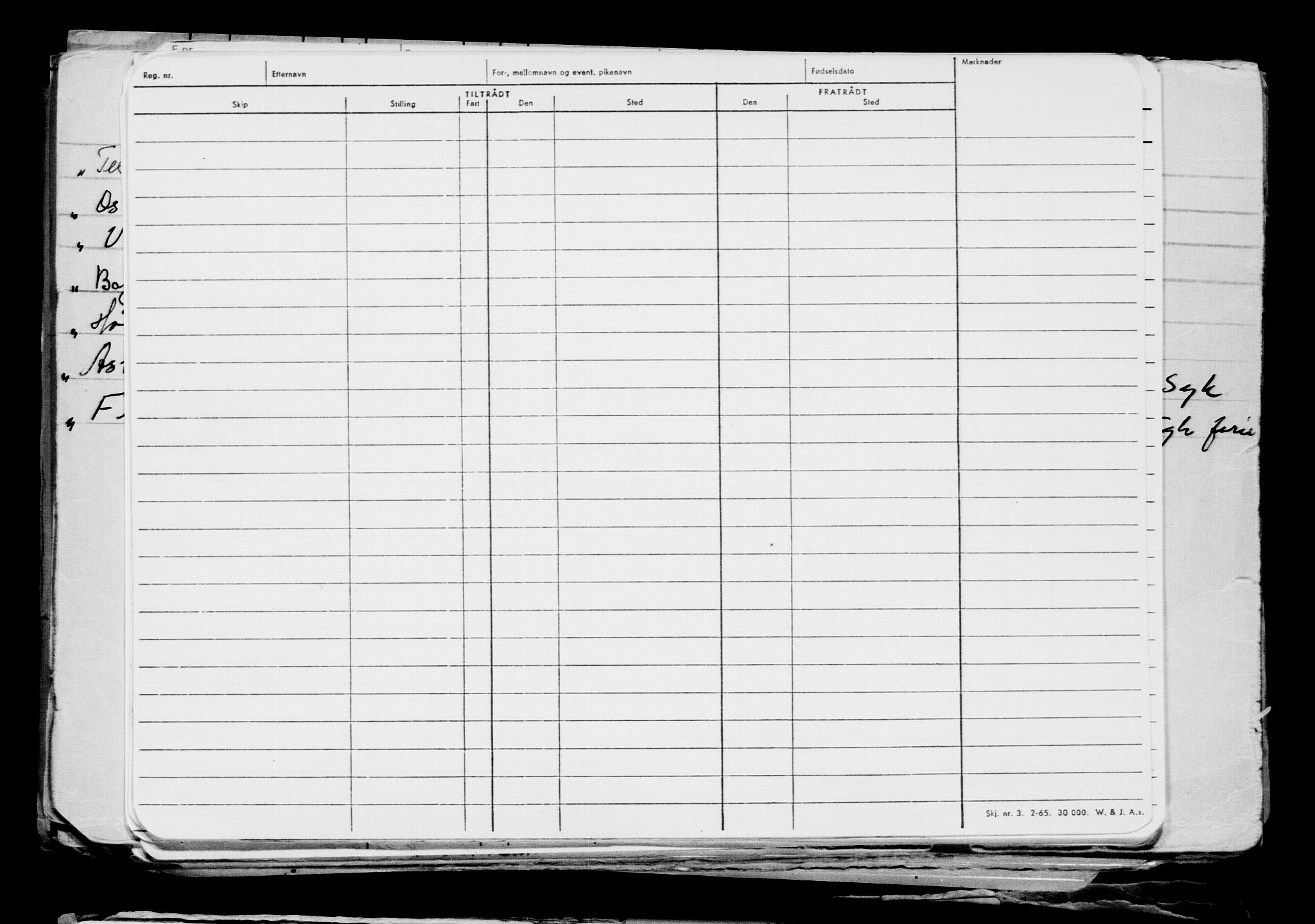 Direktoratet for sjømenn, AV/RA-S-3545/G/Gb/L0188: Hovedkort, 1920, s. 543