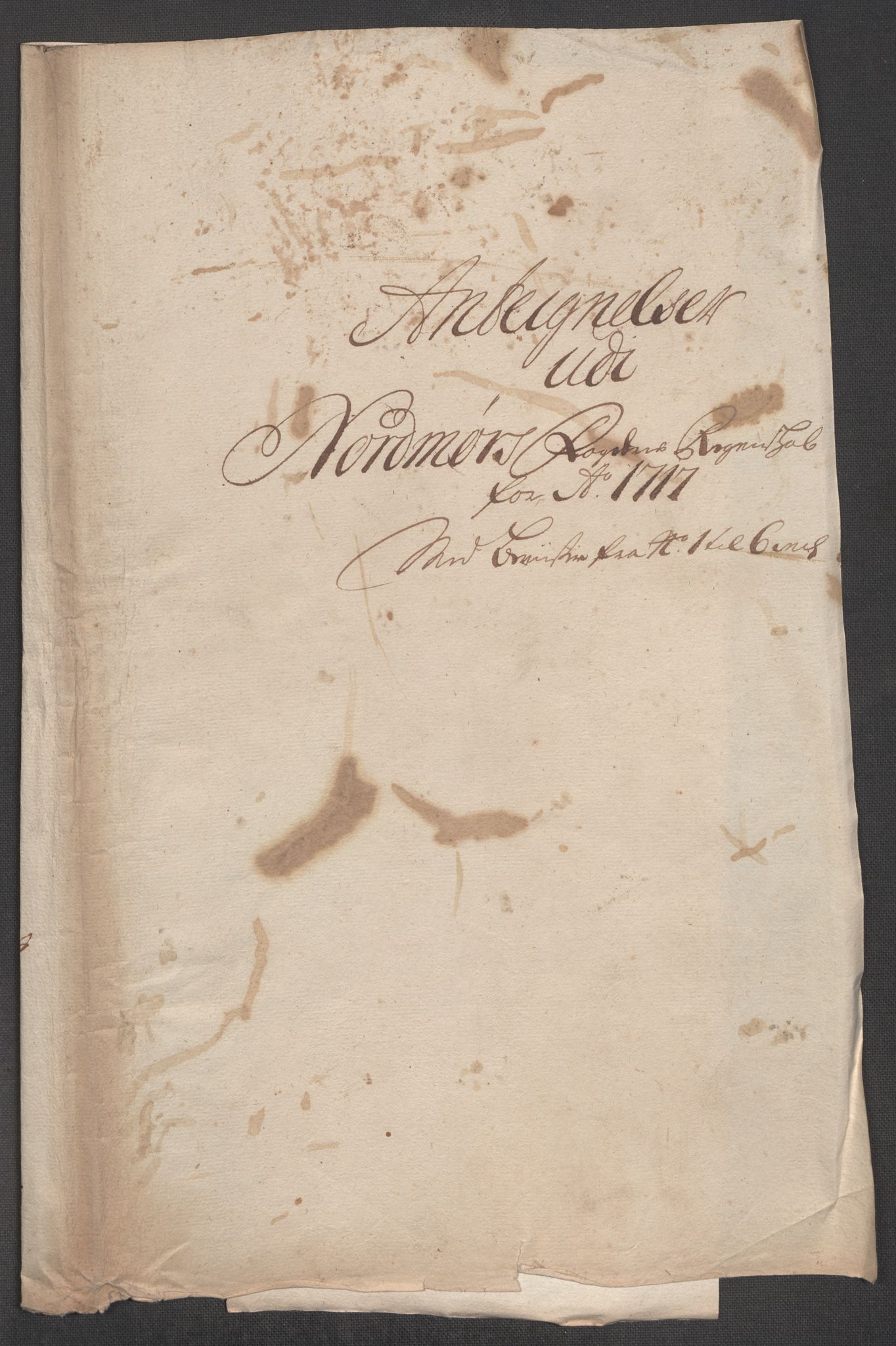 Rentekammeret inntil 1814, Reviderte regnskaper, Fogderegnskap, RA/EA-4092/R56/L3750: Fogderegnskap Nordmøre, 1717, s. 294
