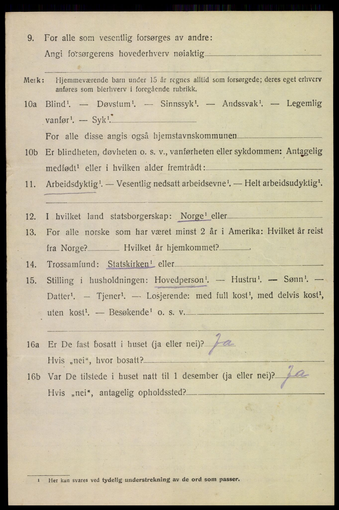 SAH, Folketelling 1920 for 0519 Sør-Fron herred, 1920, s. 1906