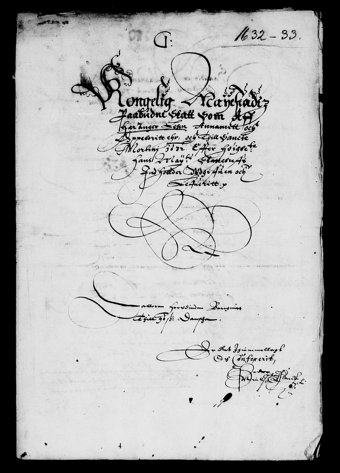 Rentekammeret inntil 1814, Reviderte regnskaper, Lensregnskaper, AV/RA-EA-5023/R/Rb/Rbt/L0062: Bergenhus len, 1632-1633