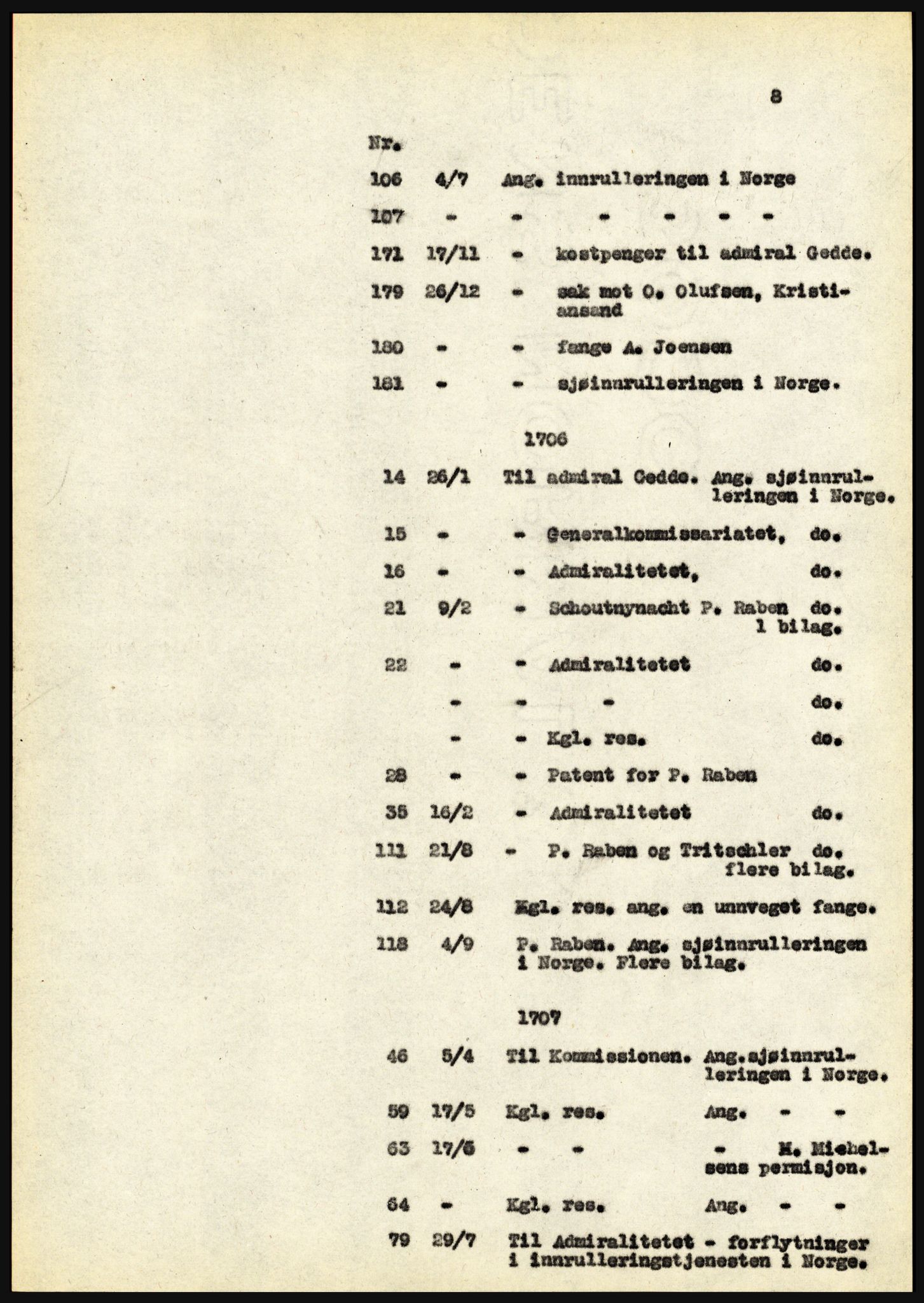 Riksarkivet, Seksjon for eldre arkiv og spesialsamlinger, AV/RA-EA-6797/H/Ha, 1953, s. 8
