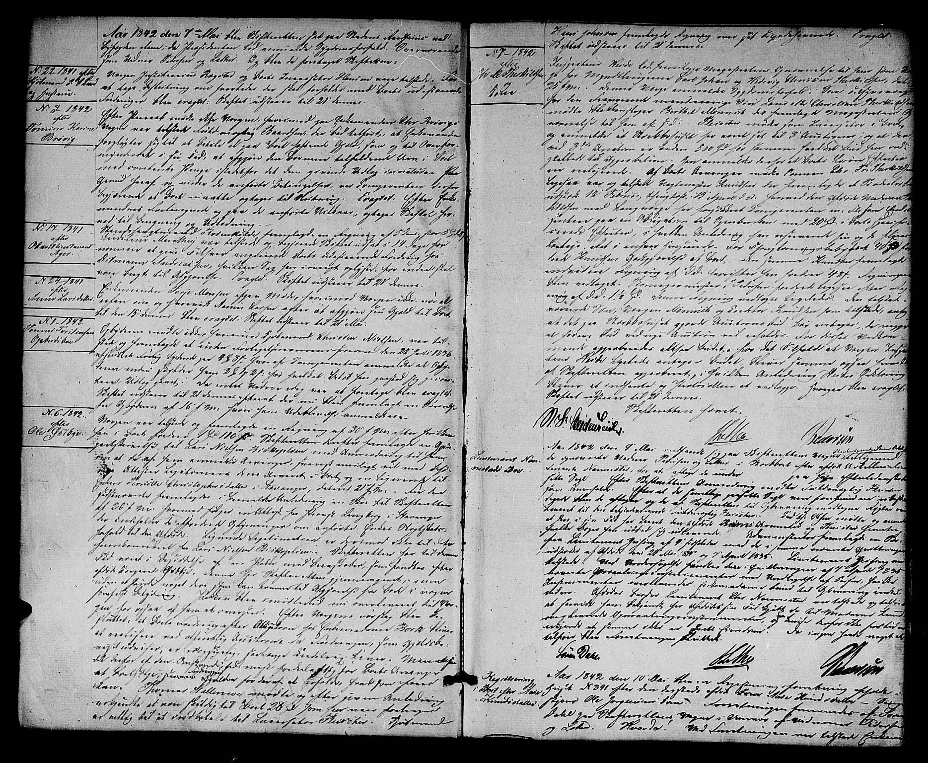 Kristiansand byrett, AV/SAK-1223-0001/H/Hc/L0023: Skifteprotokoll nr. 19, 1842-1845, s. 2b-3a