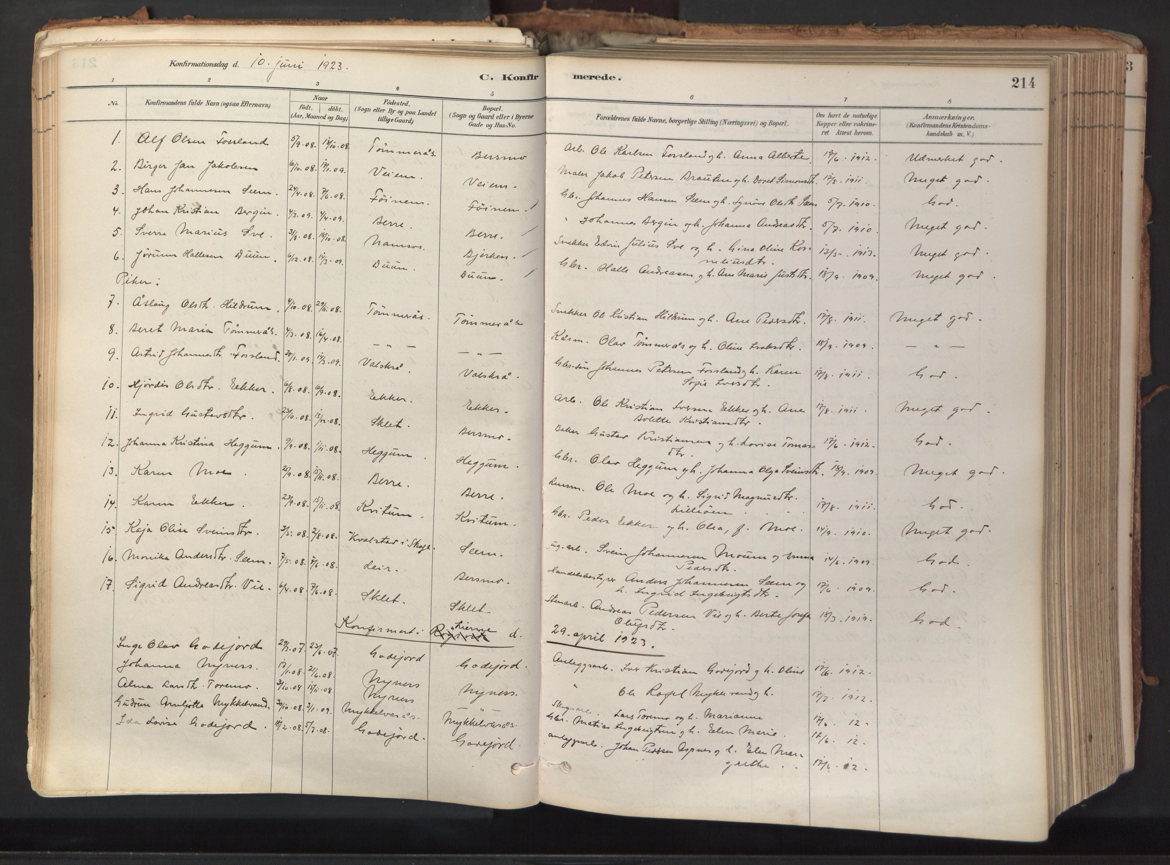 Ministerialprotokoller, klokkerbøker og fødselsregistre - Nord-Trøndelag, AV/SAT-A-1458/758/L0519: Ministerialbok nr. 758A04, 1880-1926, s. 214