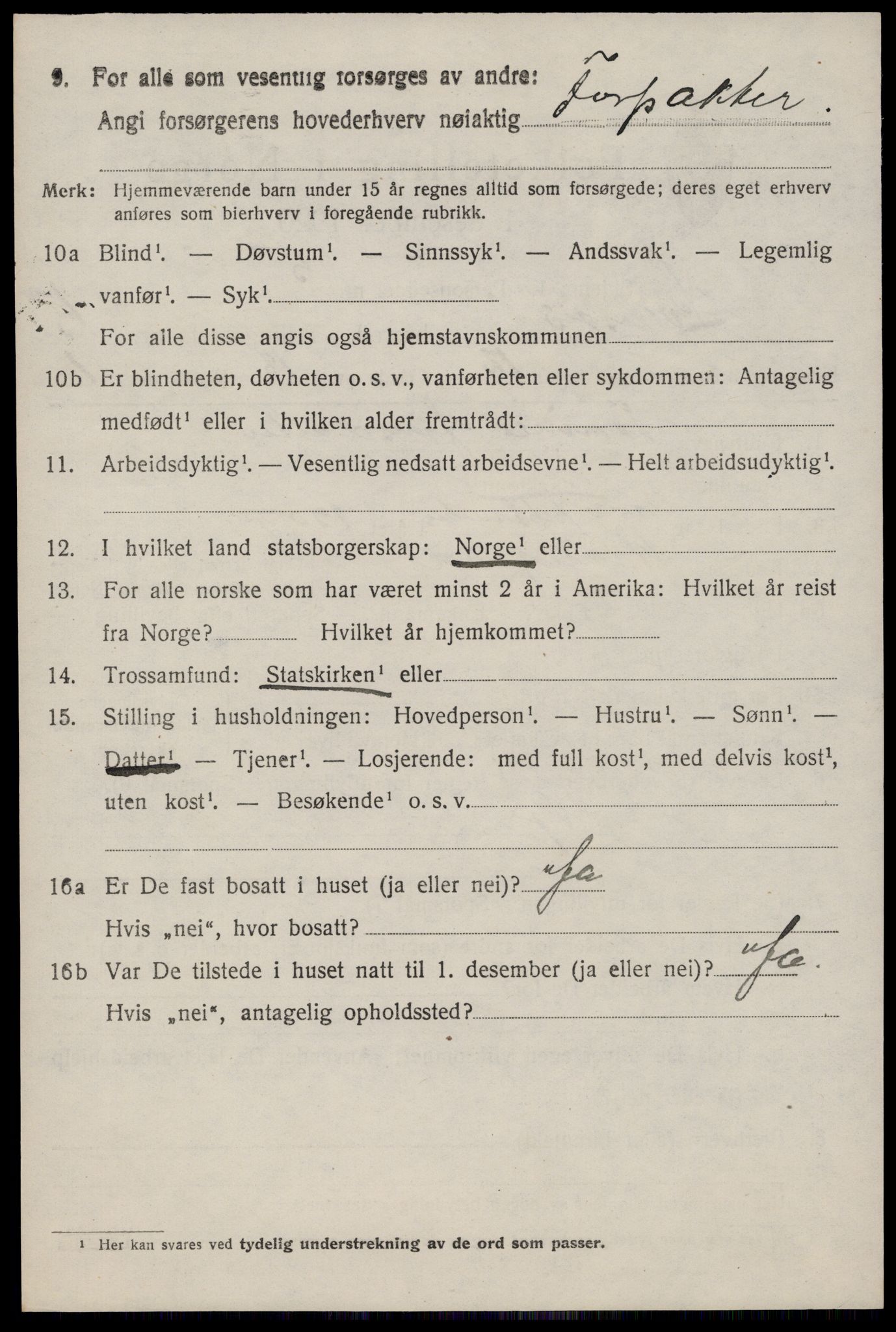 SAKO, Folketelling 1920 for 0829 Kviteseid herred, 1920, s. 2962