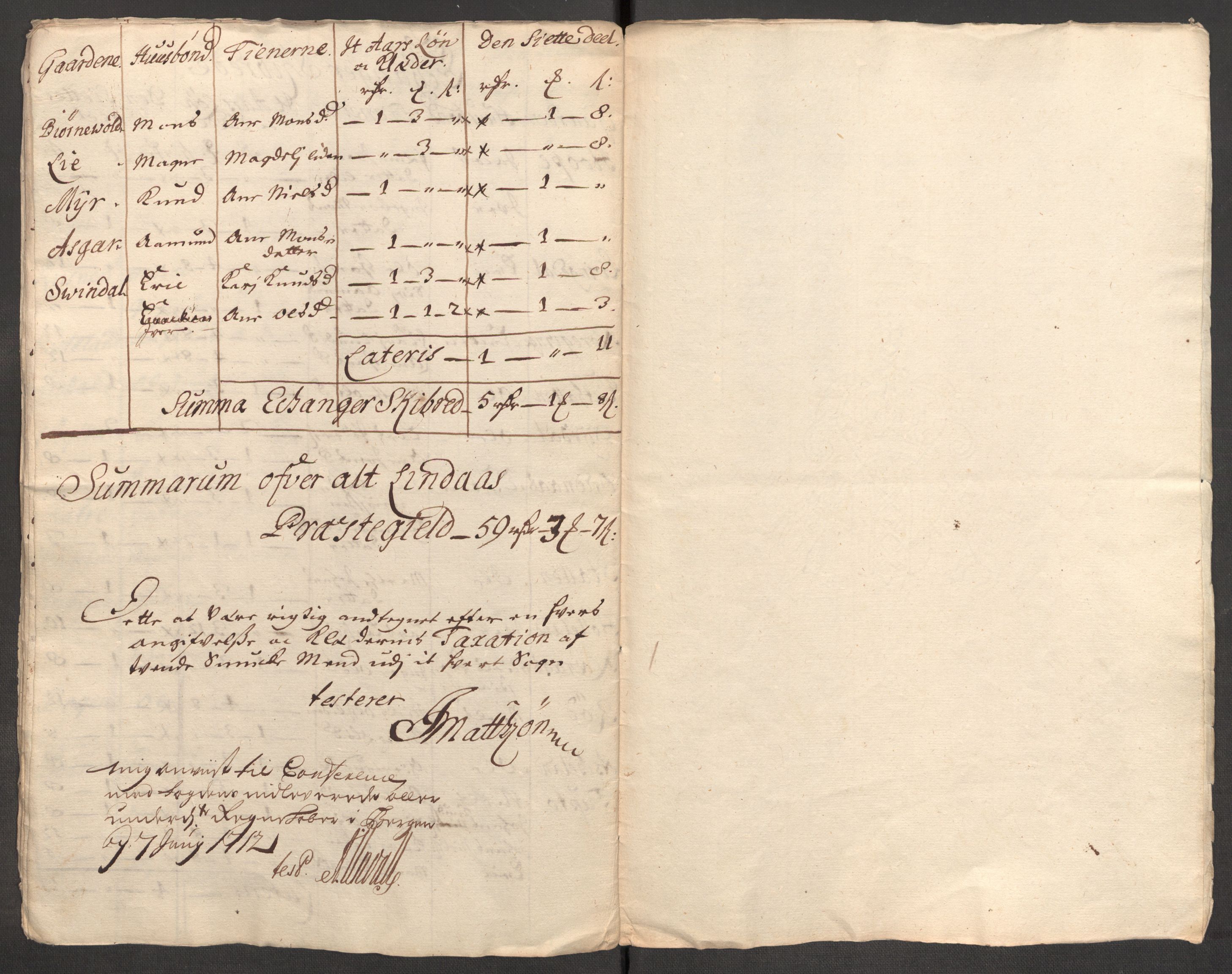 Rentekammeret inntil 1814, Reviderte regnskaper, Fogderegnskap, AV/RA-EA-4092/R51/L3193: Fogderegnskap Nordhordland og Voss, 1711, s. 329