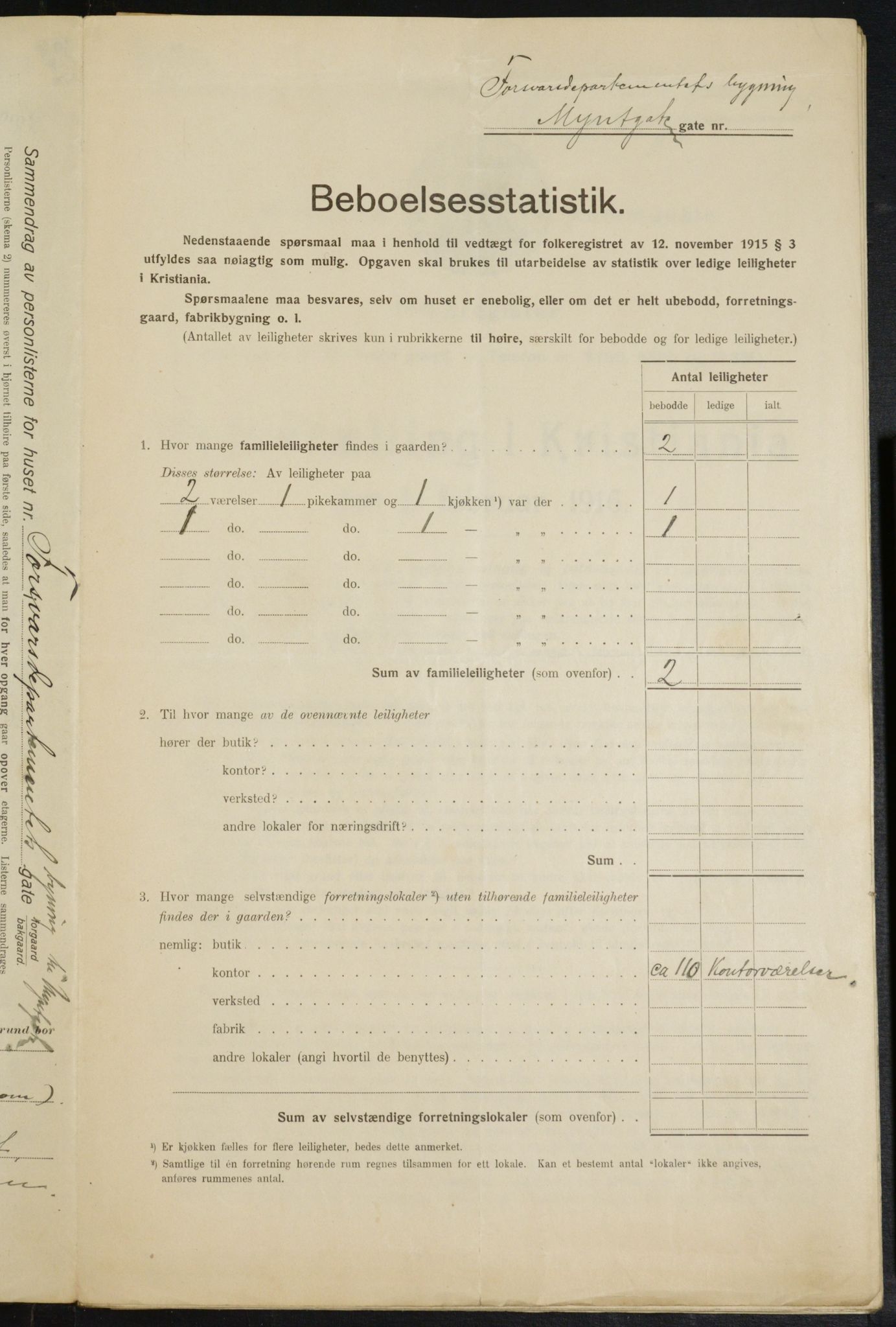 OBA, Kommunal folketelling 1.2.1916 for Kristiania, 1916, s. 24452