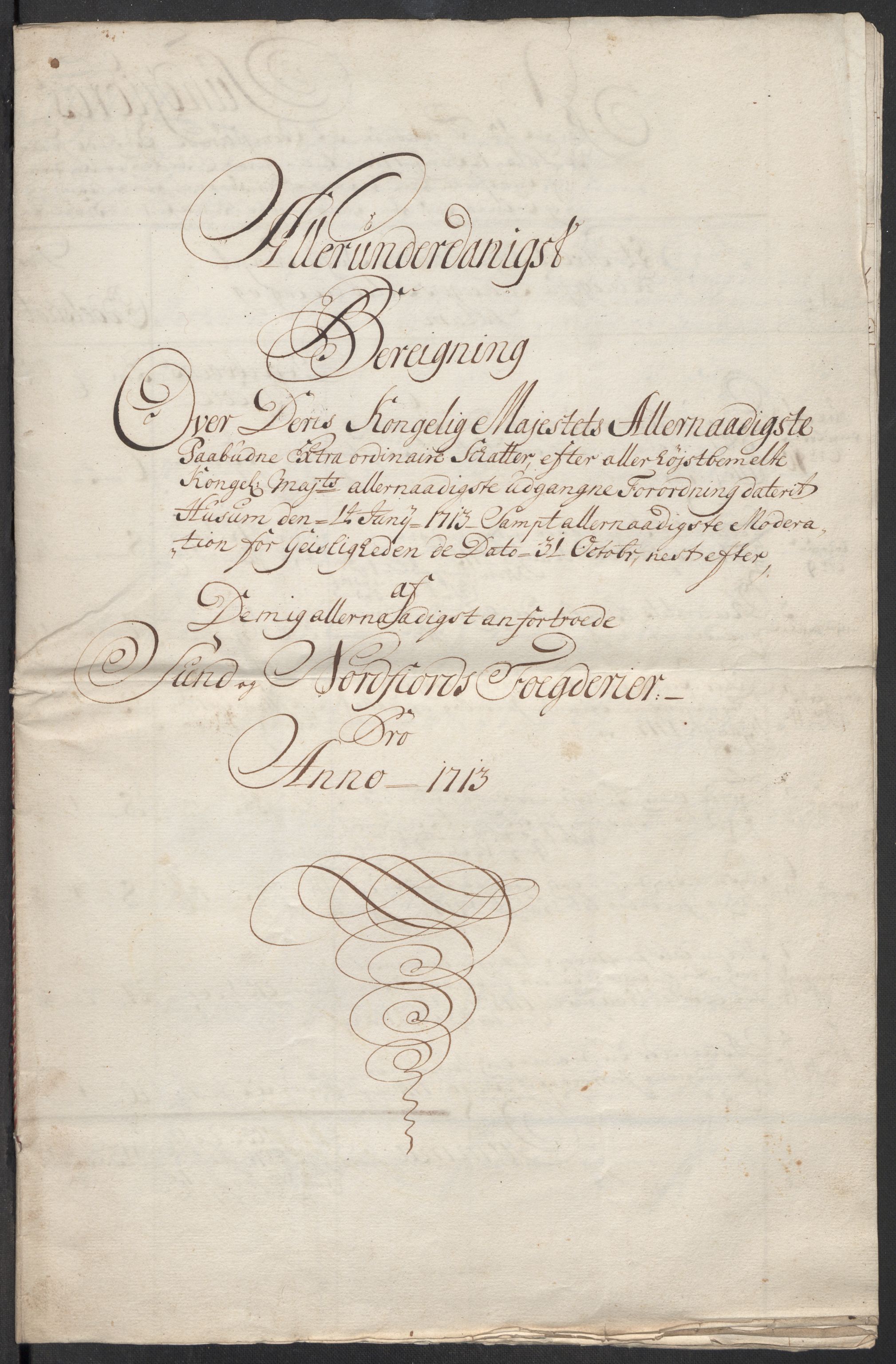 Rentekammeret inntil 1814, Reviderte regnskaper, Fogderegnskap, RA/EA-4092/R53/L3437: Fogderegnskap Sunn- og Nordfjord, 1713, s. 245