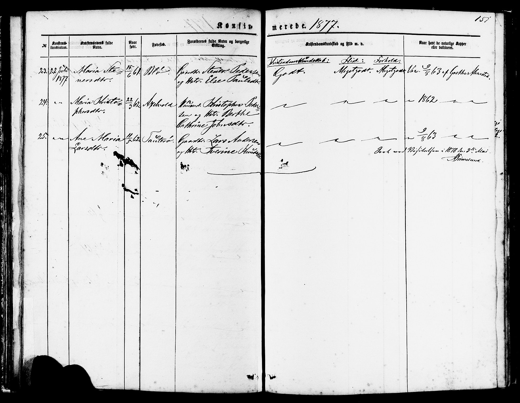 Ministerialprotokoller, klokkerbøker og fødselsregistre - Møre og Romsdal, AV/SAT-A-1454/560/L0720: Ministerialbok nr. 560A04, 1873-1878, s. 151