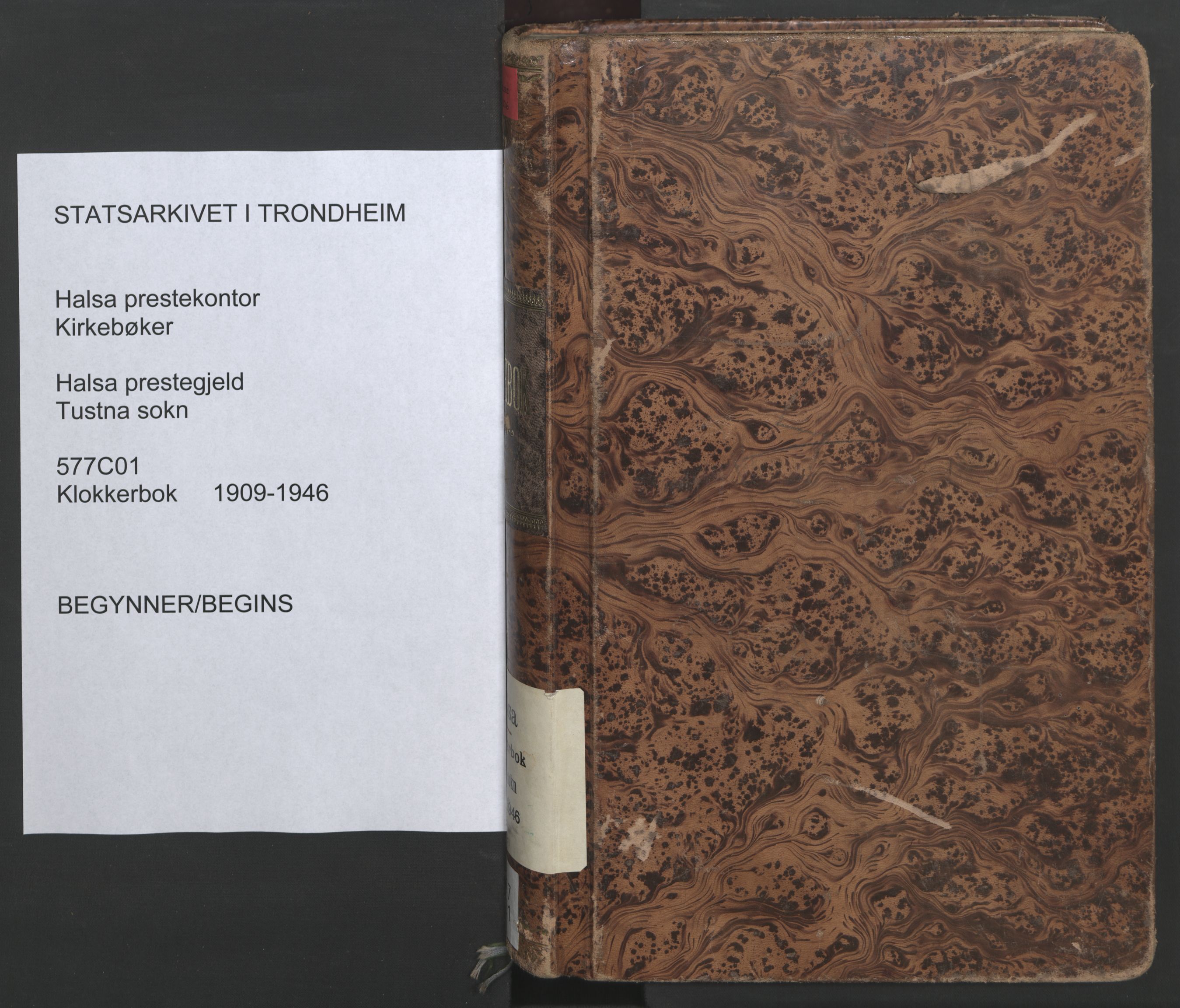 Ministerialprotokoller, klokkerbøker og fødselsregistre - Møre og Romsdal, SAT/A-1454/577/L0897: Klokkerbok nr. 577C01, 1909-1946