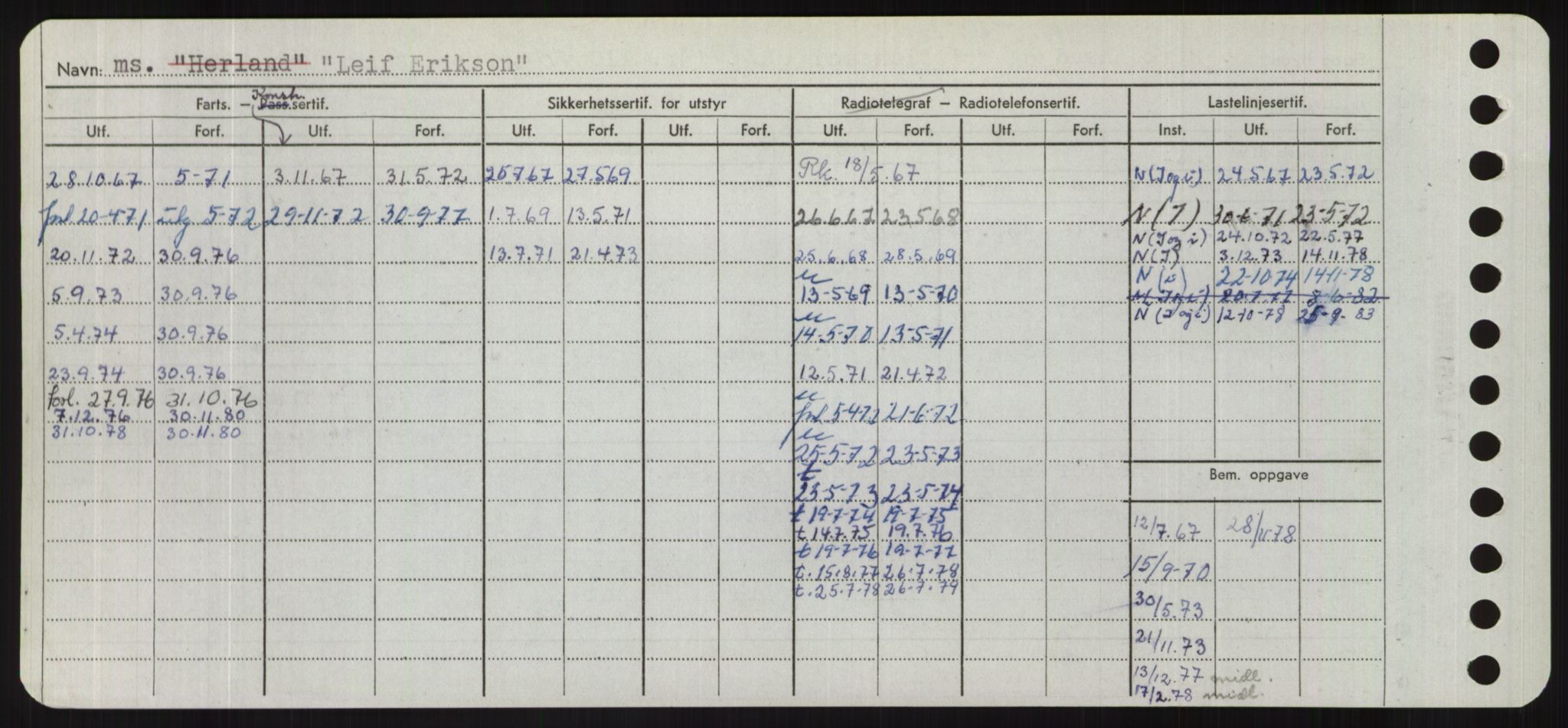 Sjøfartsdirektoratet med forløpere, Skipsmålingen, RA/S-1627/H/Hd/L0022: Fartøy, L-Lia, s. 300