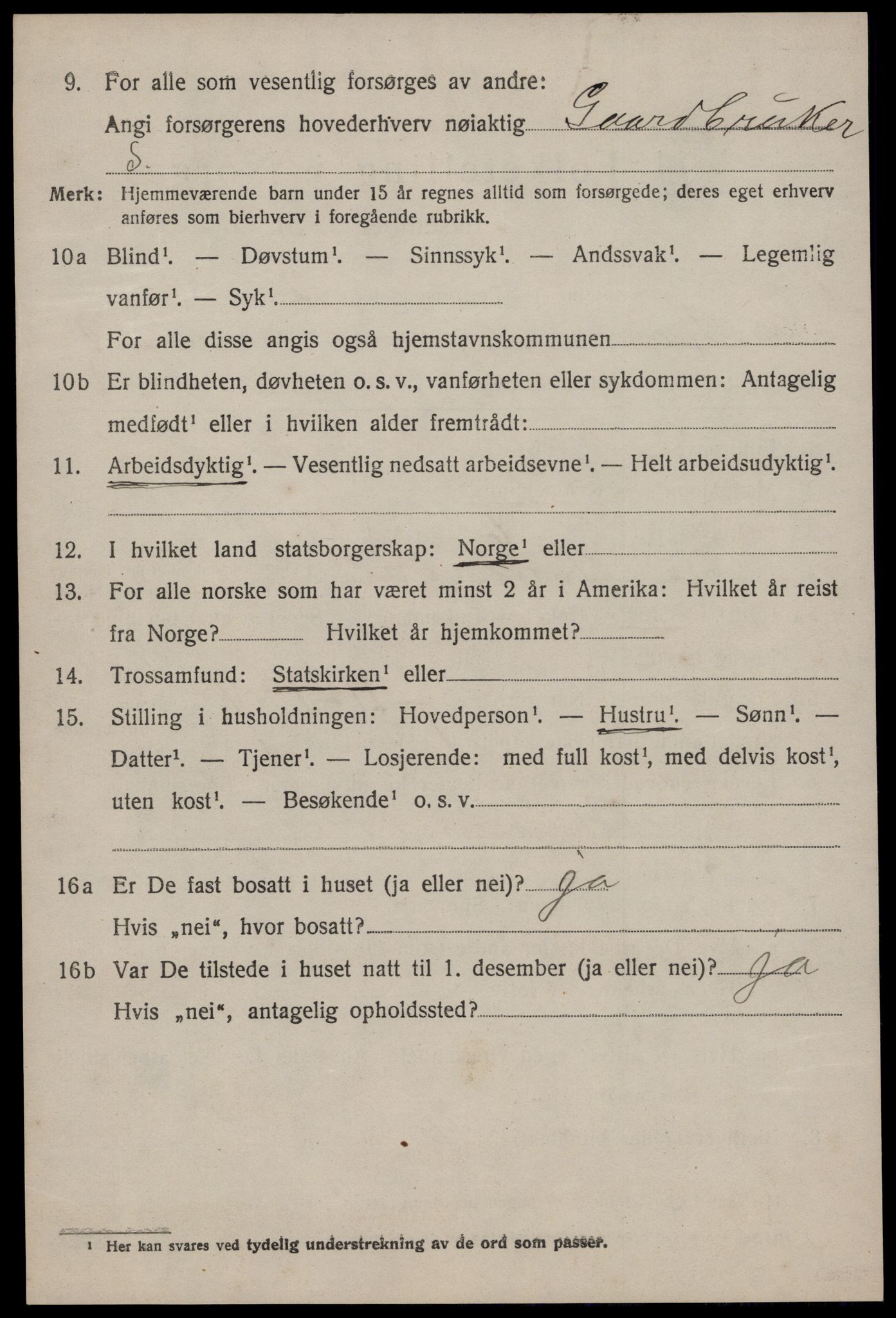 SAKO, Folketelling 1920 for 0833 Lårdal herred, 1920, s. 3178