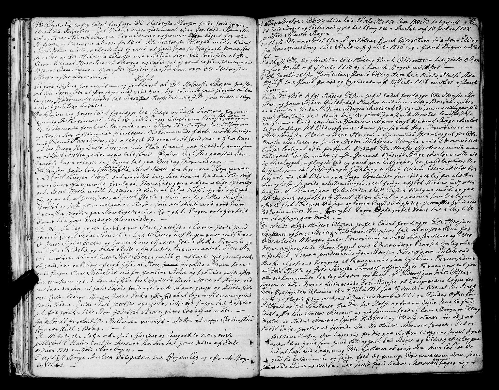 Romsdal sorenskriveri, SAT/A-4149/1/1/1A/L0014: Tingbok, 1757-1765, s. 30