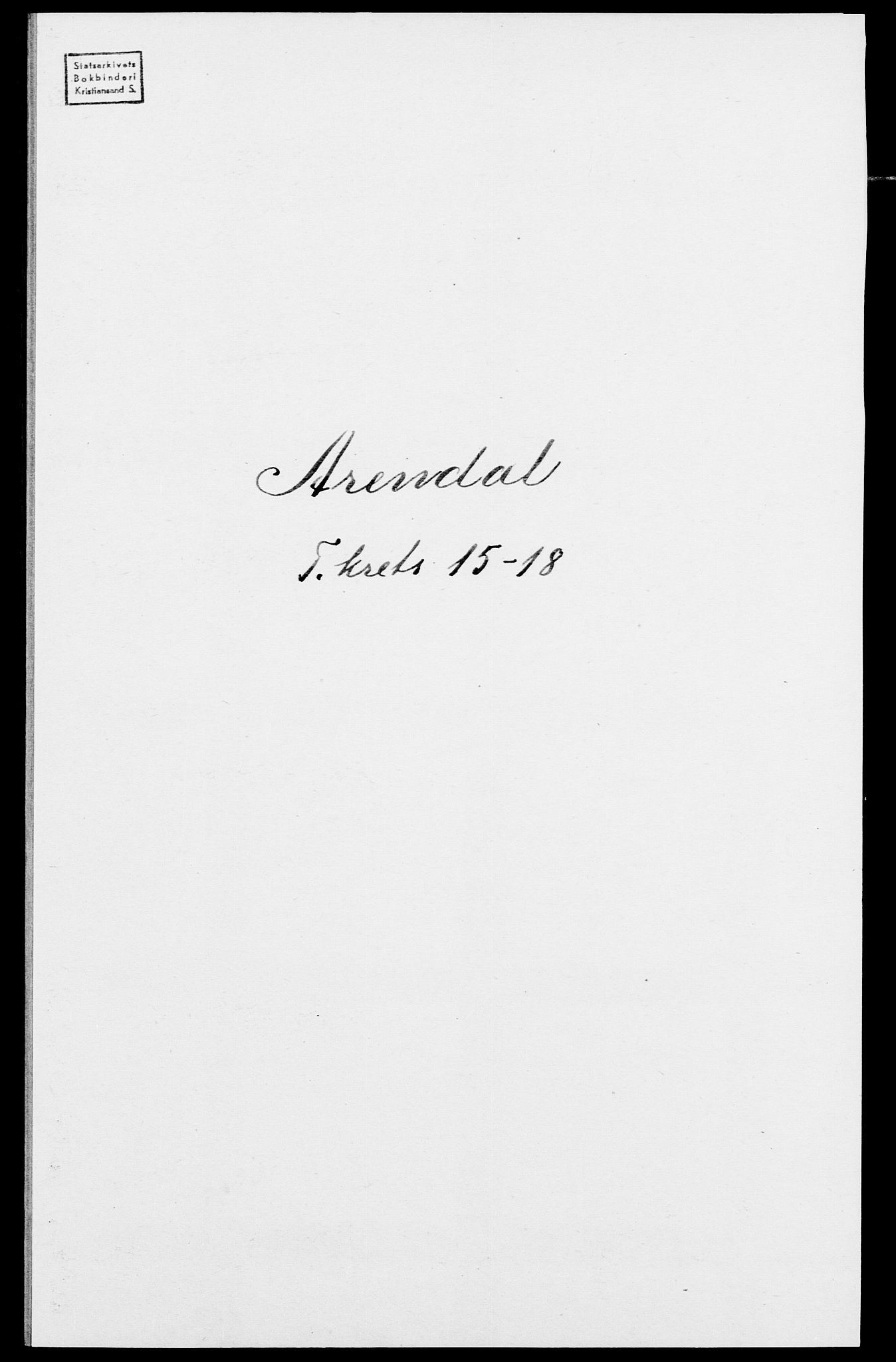 SAK, Folketelling 1875 for 0903P Arendal prestegjeld, 1875, s. 456