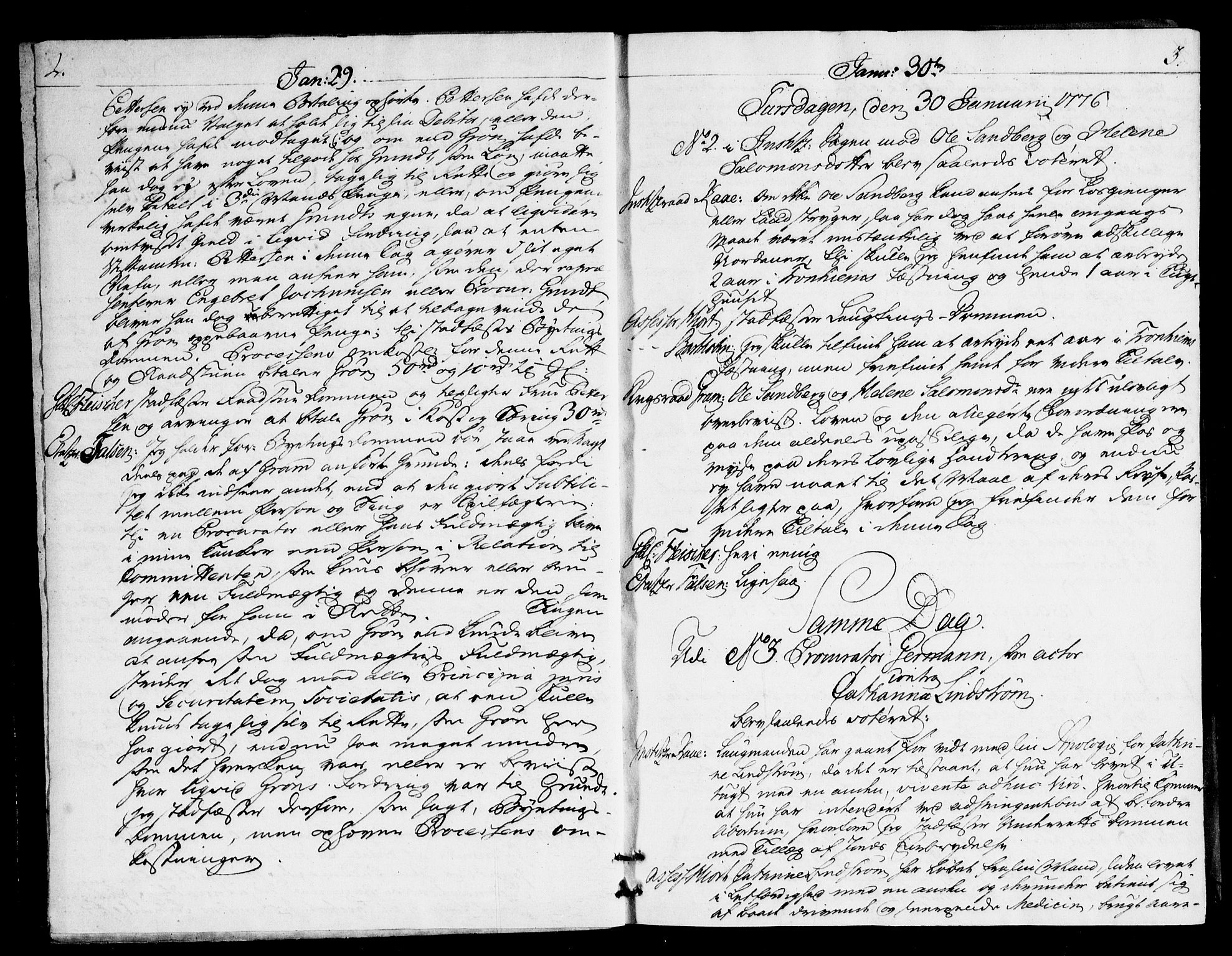Overhoffretten 1667-1797, AV/RA-EA-2884/Ac/L0215: Voteringsprotokoll, 1776, s. 2-3