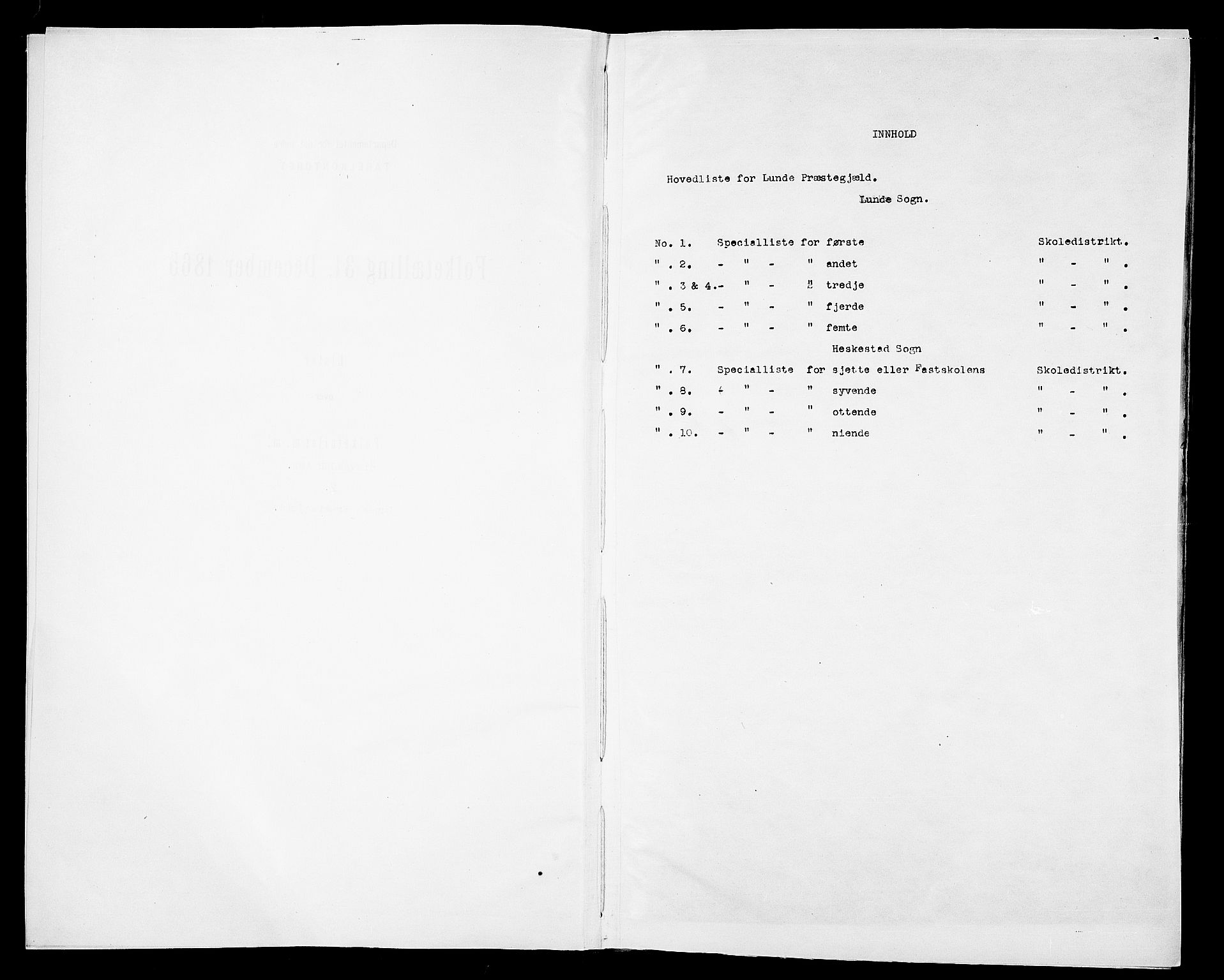 RA, Folketelling 1865 for 1112P Lund prestegjeld, 1865, s. 4