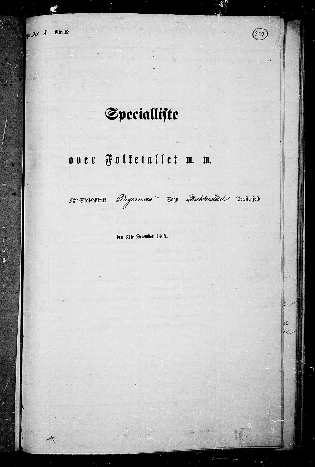 RA, Folketelling 1865 for 0128P Rakkestad prestegjeld, 1865, s. 230